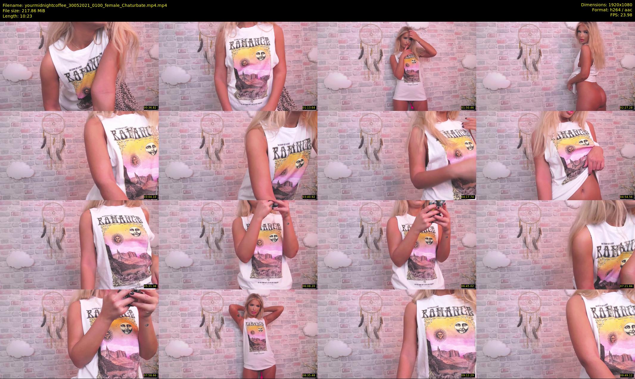 yourmidnightcoffee — 11 minute Chaturbate female cam show recording, 1080p, May 30, 2021