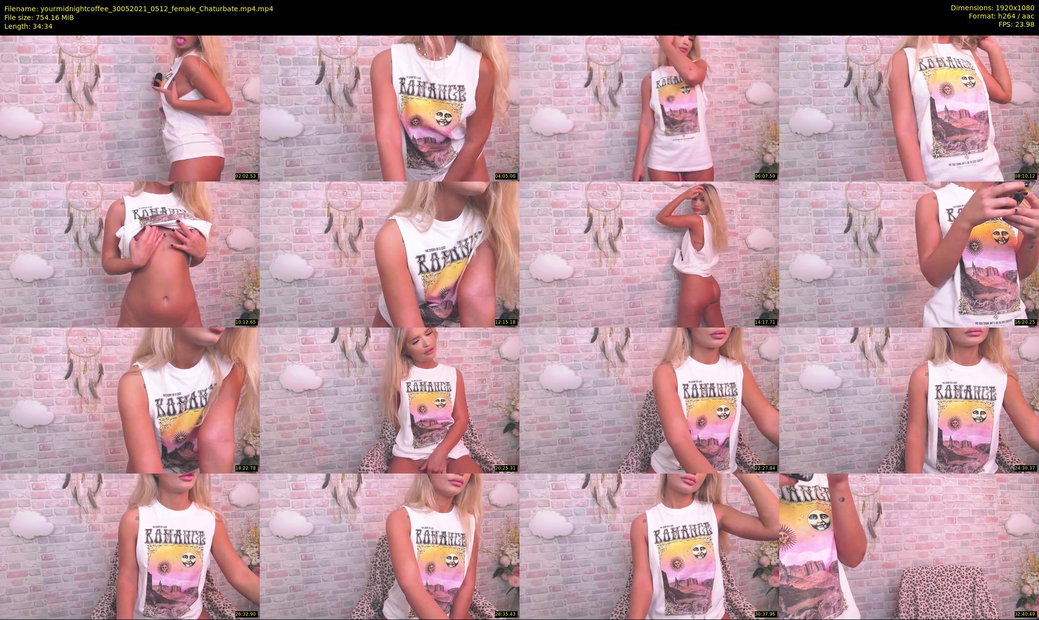yourmidnightcoffee — 35 minute Chaturbate female cam show recording, 1080p, May 30, 2021