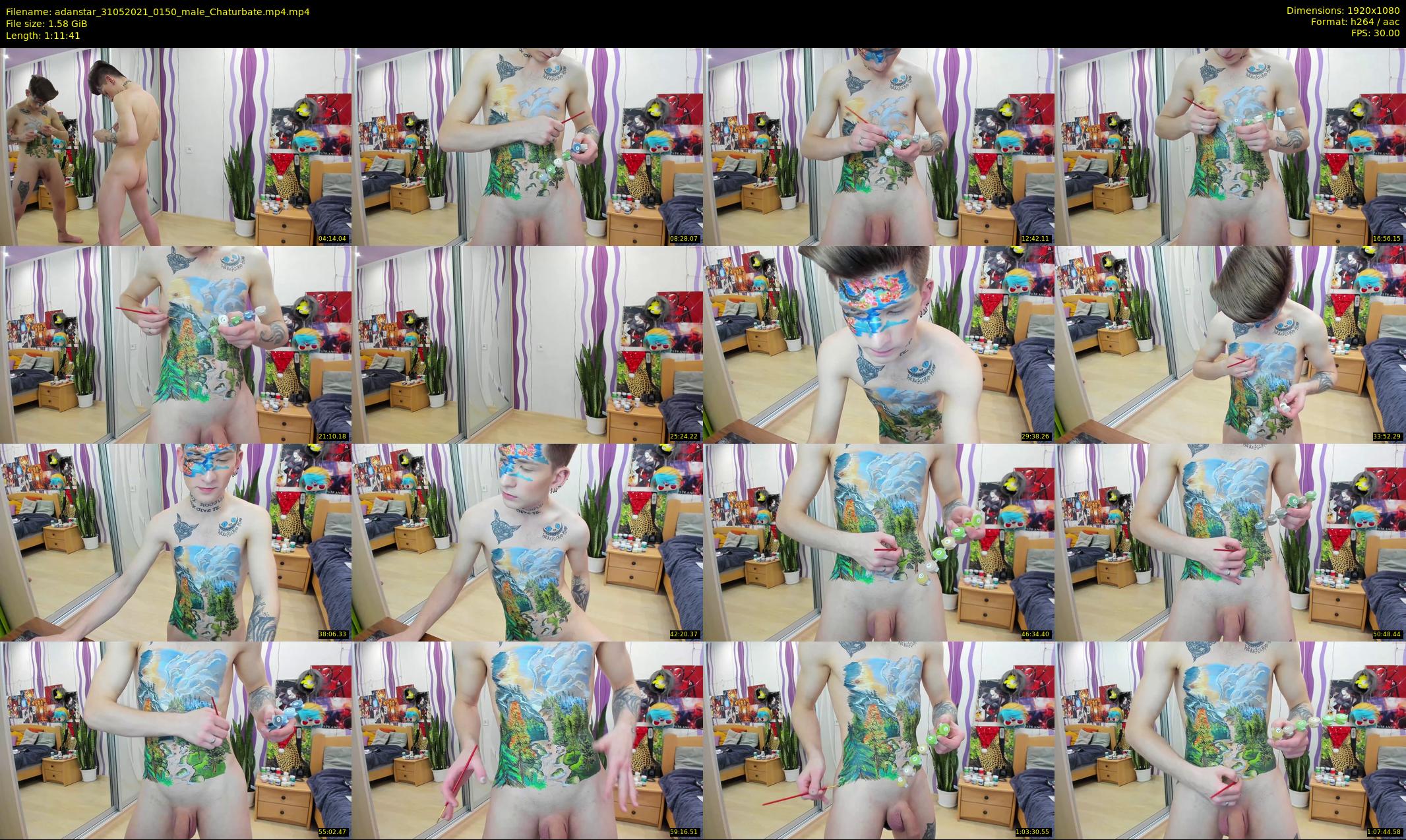 adanstar — 72 minute Chaturbate male cam show recording, 1080p, May 31, 2021