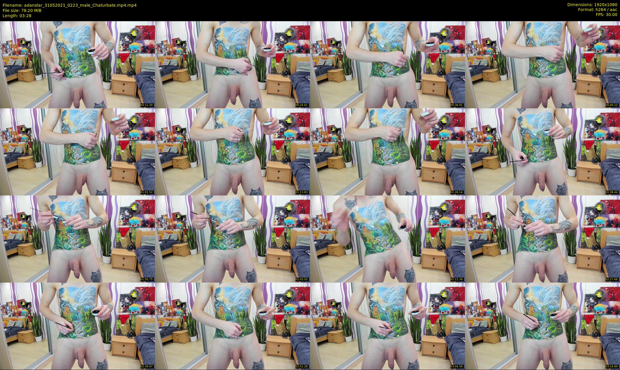 adanstar — 4 minute Chaturbate male cam show recording, 1080p, May 31, 2021