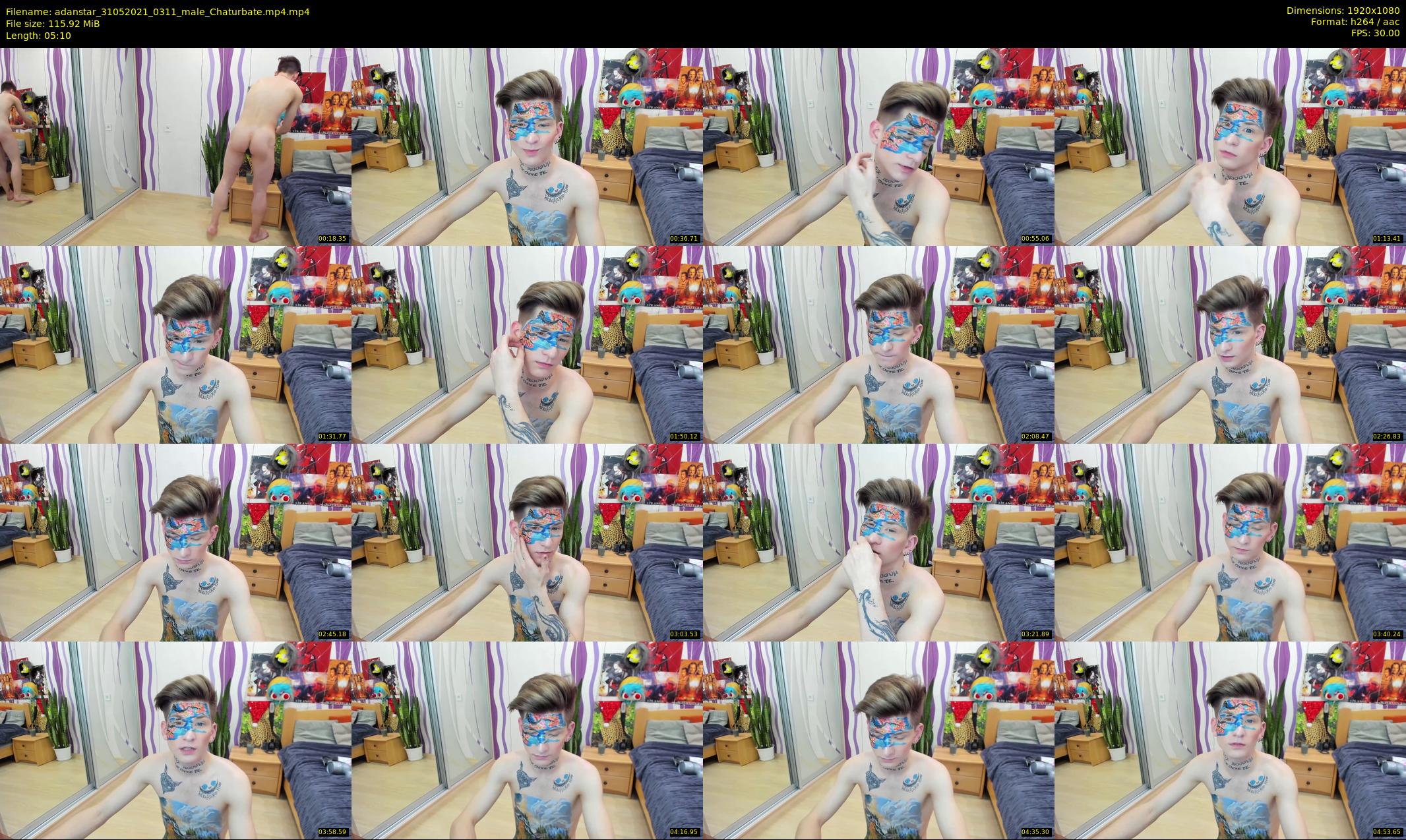 adanstar — 6 minute Chaturbate male cam show recording, 1080p, May 31, 2021