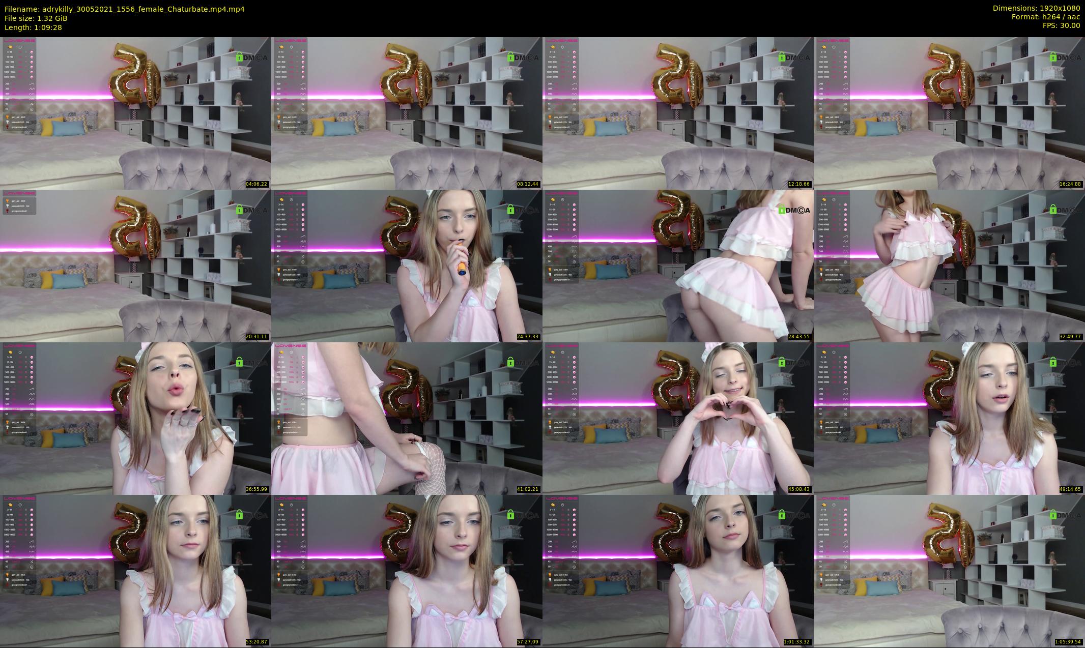 adrykilly — 70 minute Chaturbate female cam show recording, 1080p, May 30, 2021
