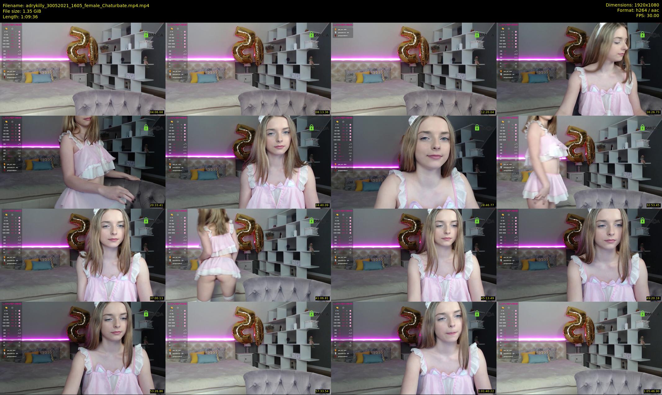 adrykilly — 70 minute Chaturbate female cam show recording, 1080p, May 30, 2021