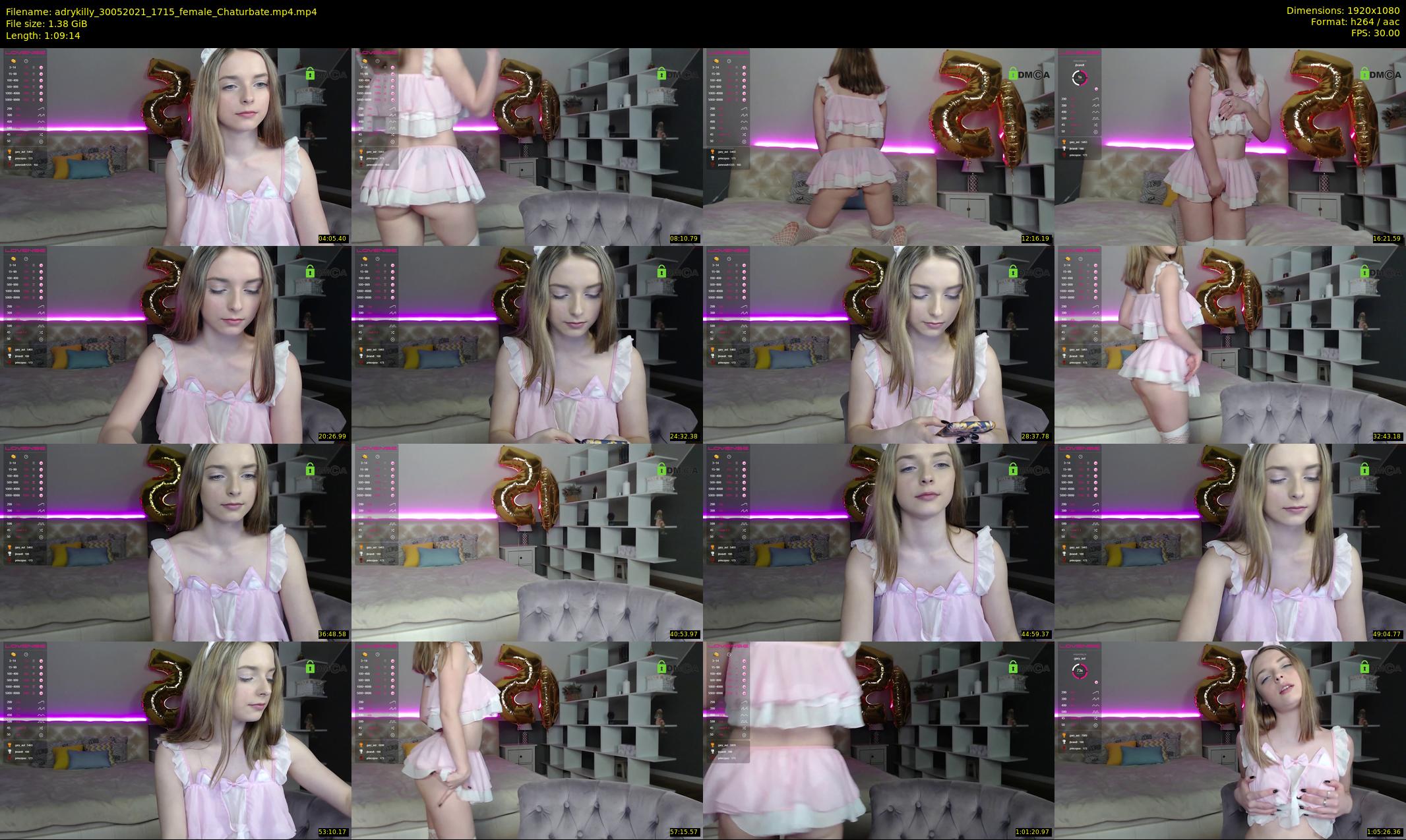 adrykilly — 70 minute Chaturbate female cam show recording, 1080p, May 30, 2021