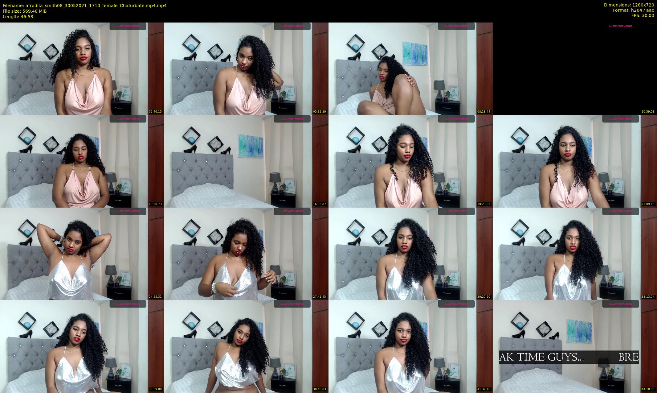 afrodita_smith08 — 47 minute Chaturbate female cam show recording, 720p, May 30, 2021