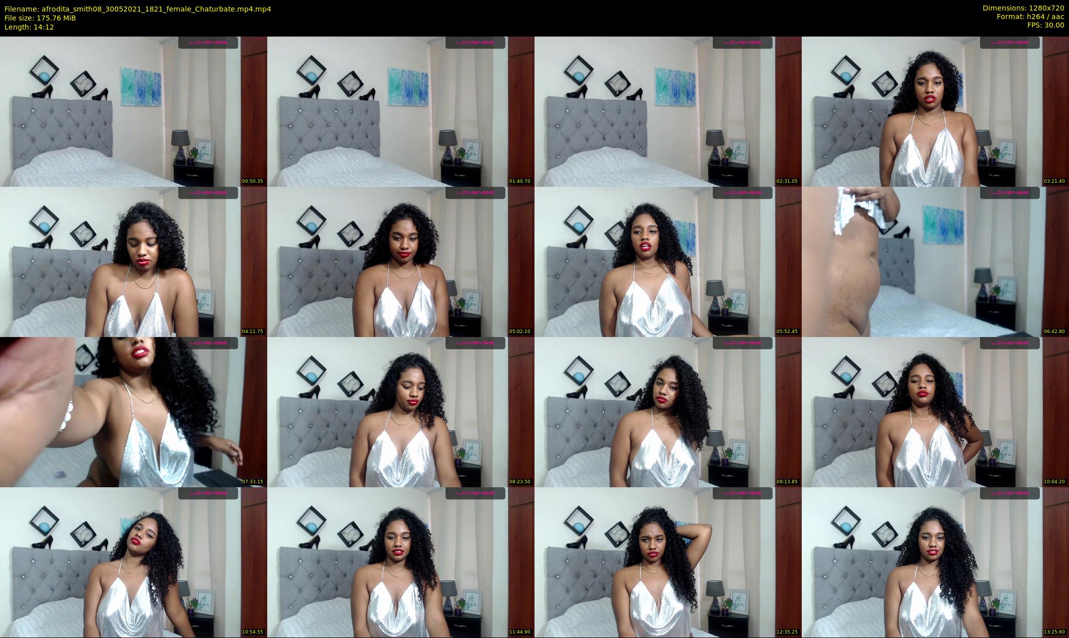 afrodita_smith08 — 15 minute Chaturbate female cam show recording, 720p, May 30, 2021