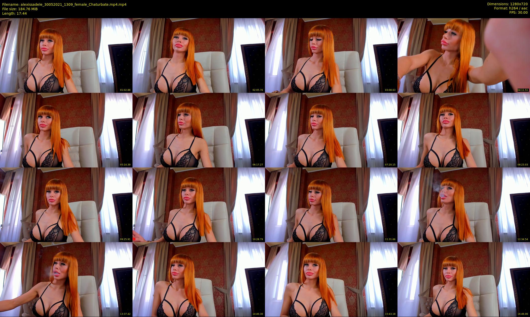 alexissadele — 18 minute Chaturbate female cam show recording, 720p, May 30, 2021