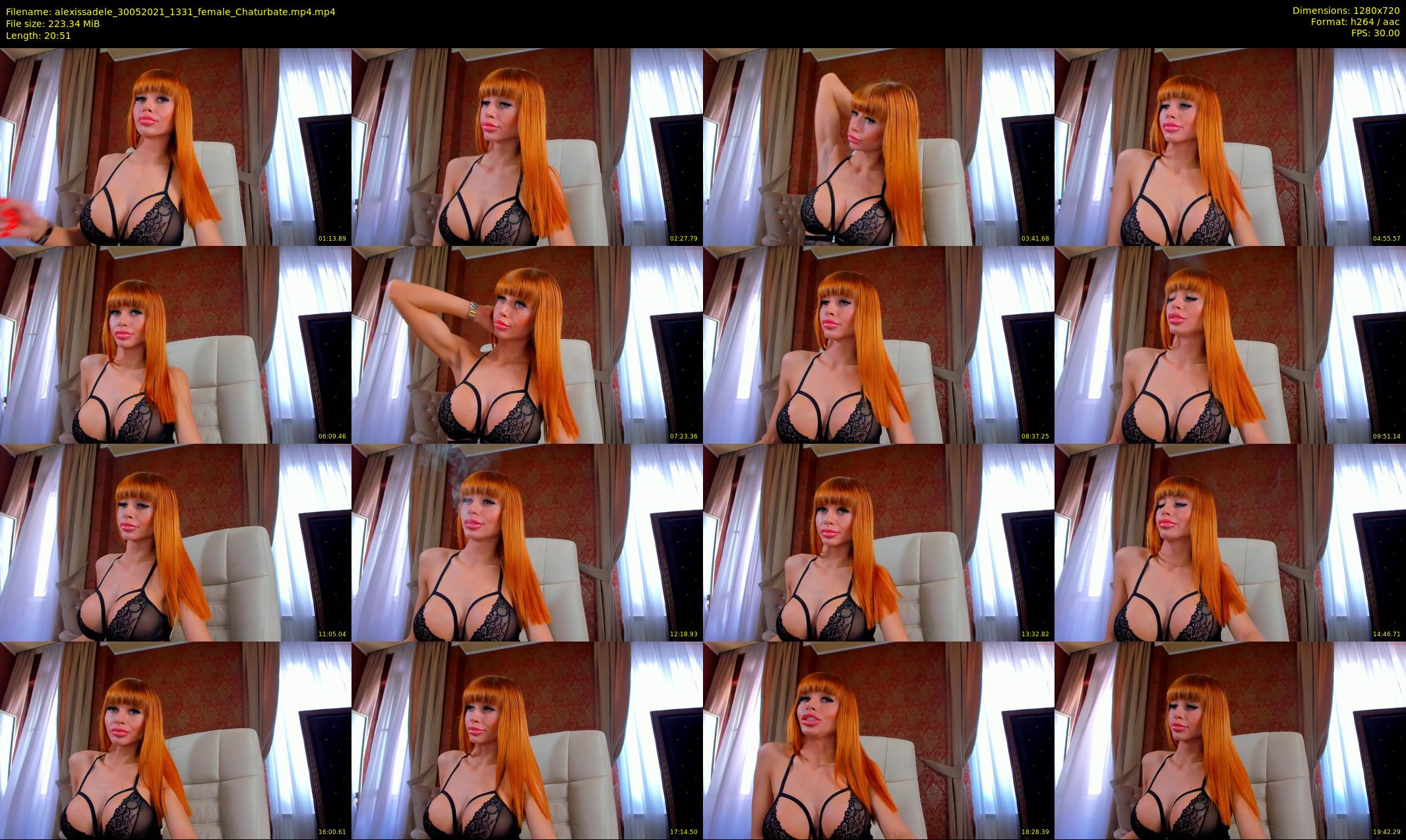 alexissadele — 21 minute Chaturbate female cam show recording, 720p, May 30, 2021