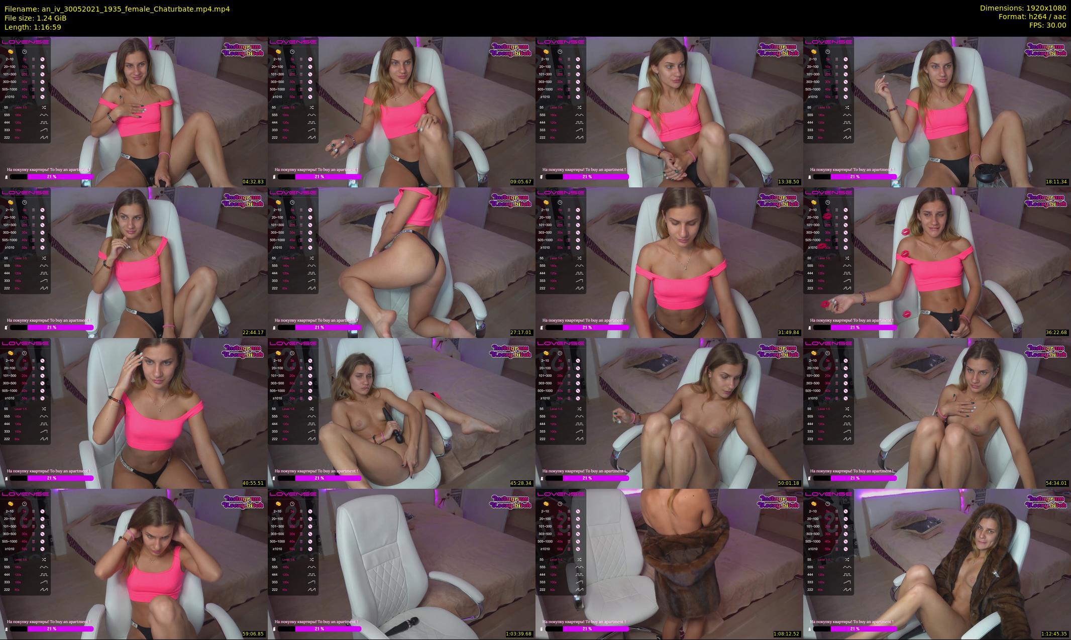 an_iv — 77 minute Chaturbate female cam show recording, 1080p, May 30, 2021