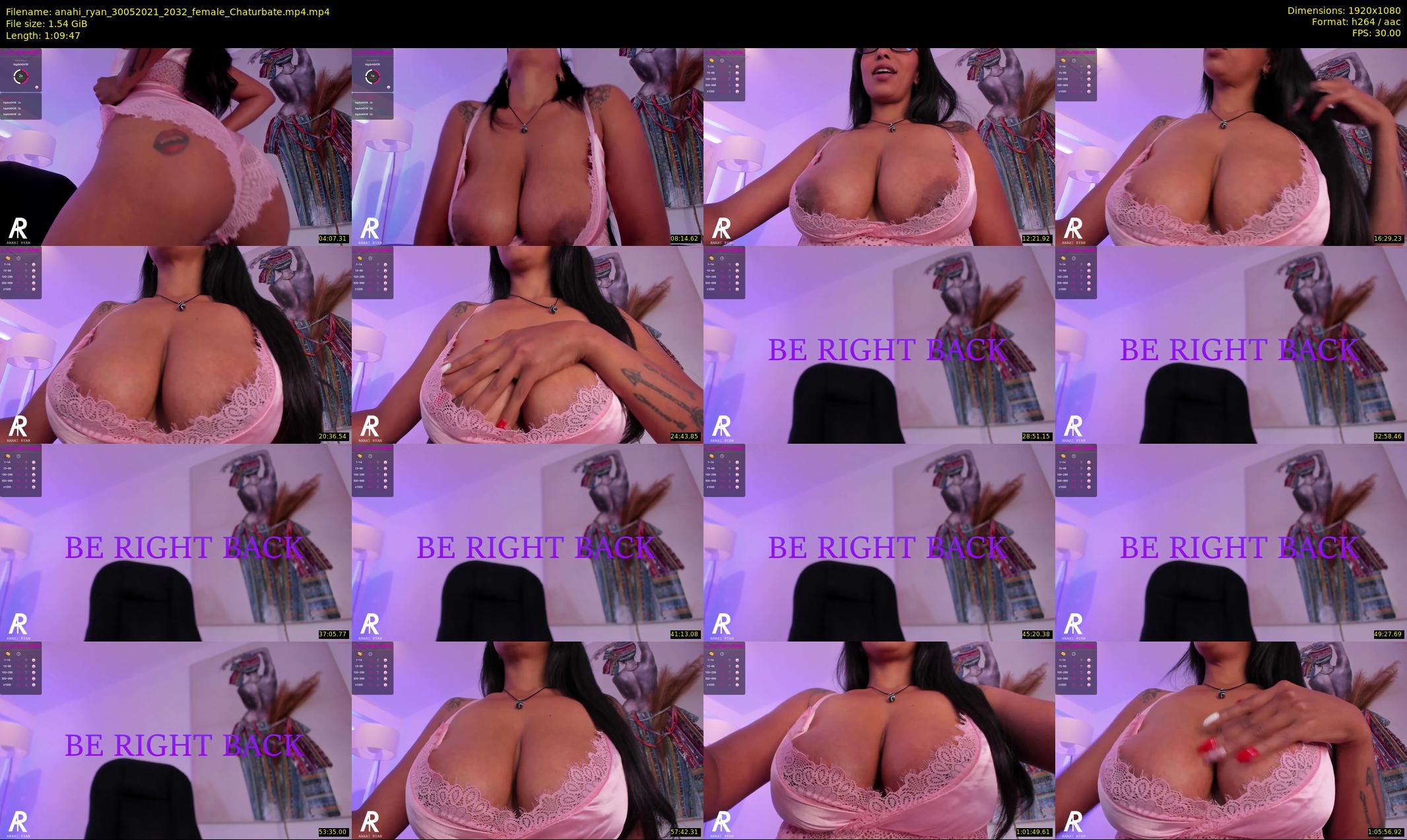 anahi_ryan — 70 minute Chaturbate female cam show recording, 1080p, May 30, 2021