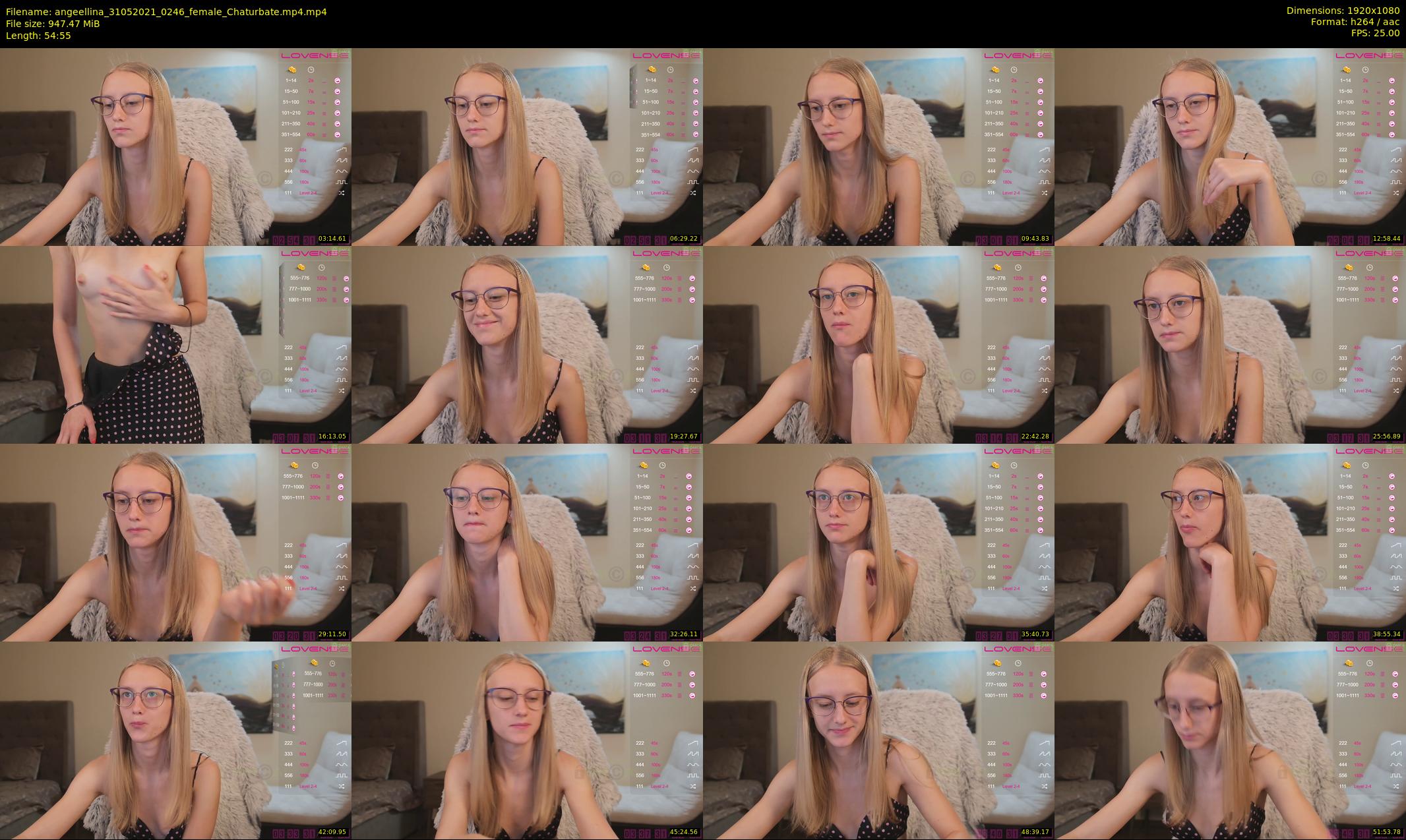 angeellina — 55 minute Chaturbate female cam show recording, 1080p, May 31, 2021