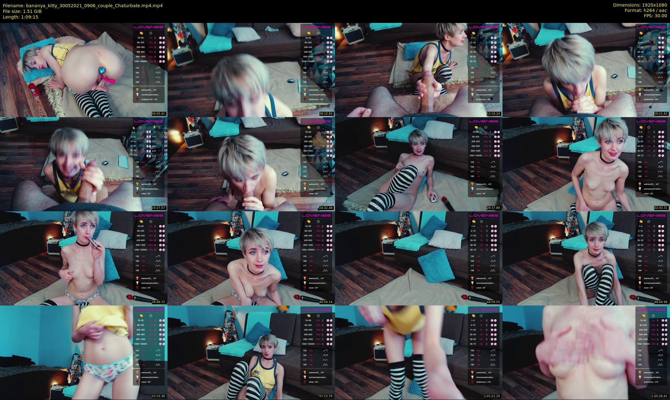 bananya_kitty — 70 minute Chaturbate couple cam show recording, 1080p, May 30, 2021