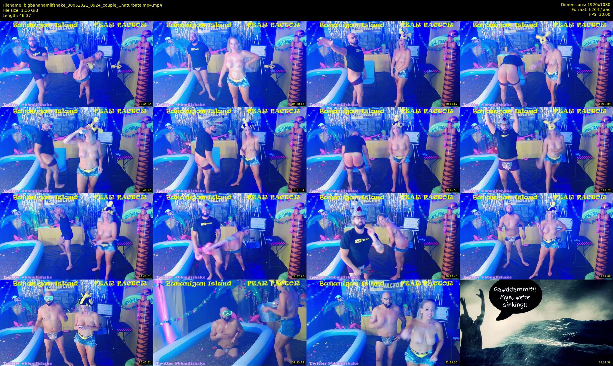bigbananamilfshake — 47 minute Chaturbate couple cam show recording, 1080p, May 30, 2021