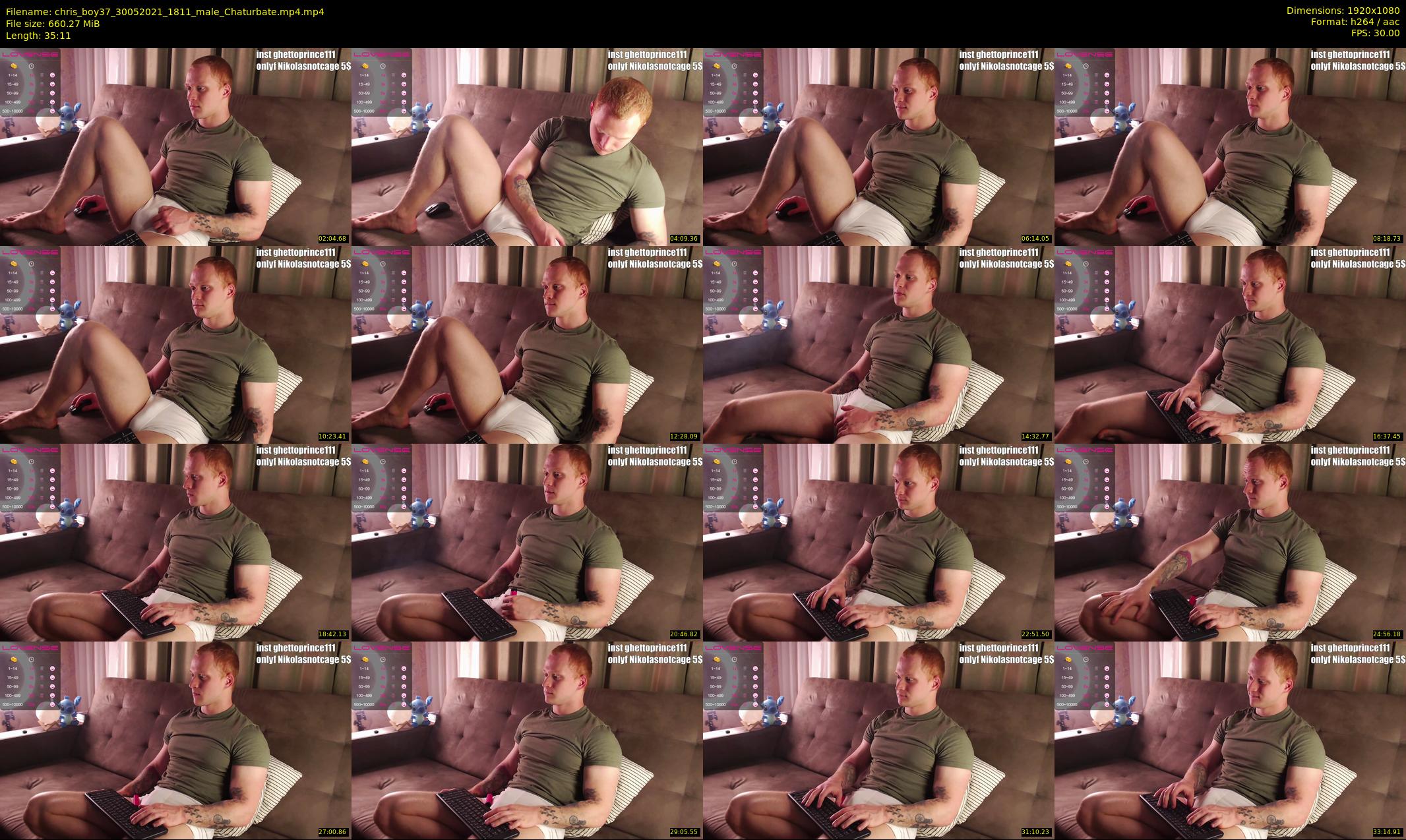 chris_boy37 — 36 minute Chaturbate male cam show recording, 1080p, May 30, 2021