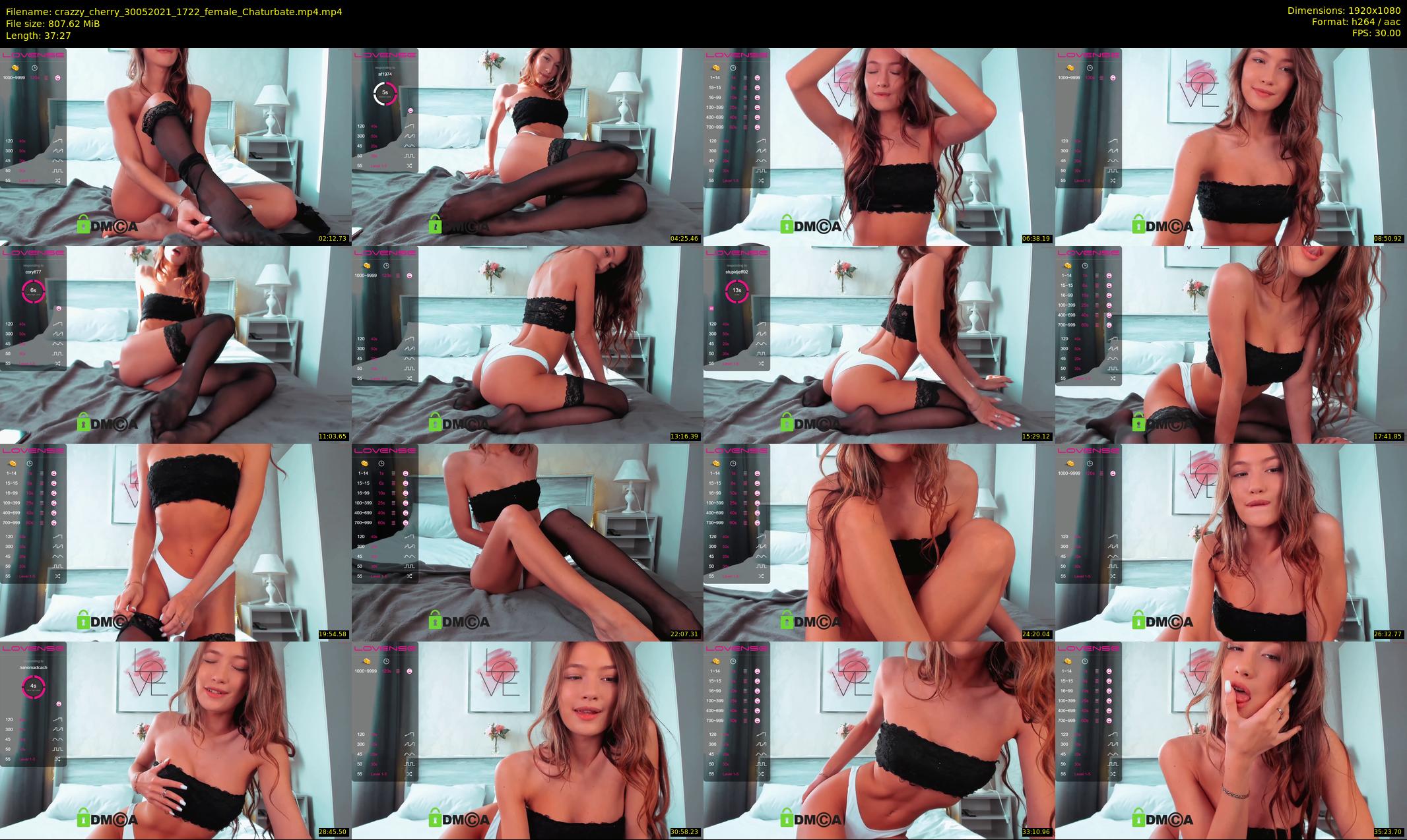 crazzy_cherry — 38 minute Chaturbate female cam show recording, 1080p, May 30, 2021