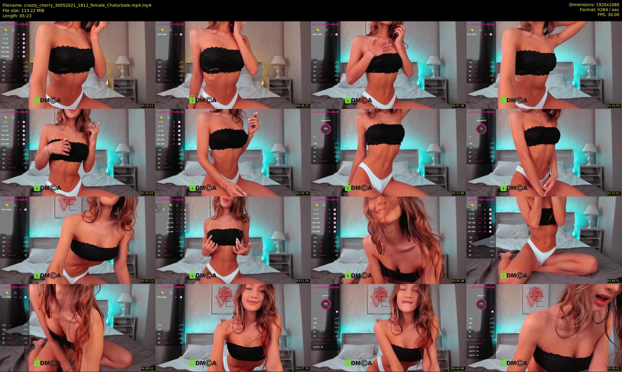 crazzy_cherry — 6 minute Chaturbate female cam show recording, 1080p, May 30, 2021