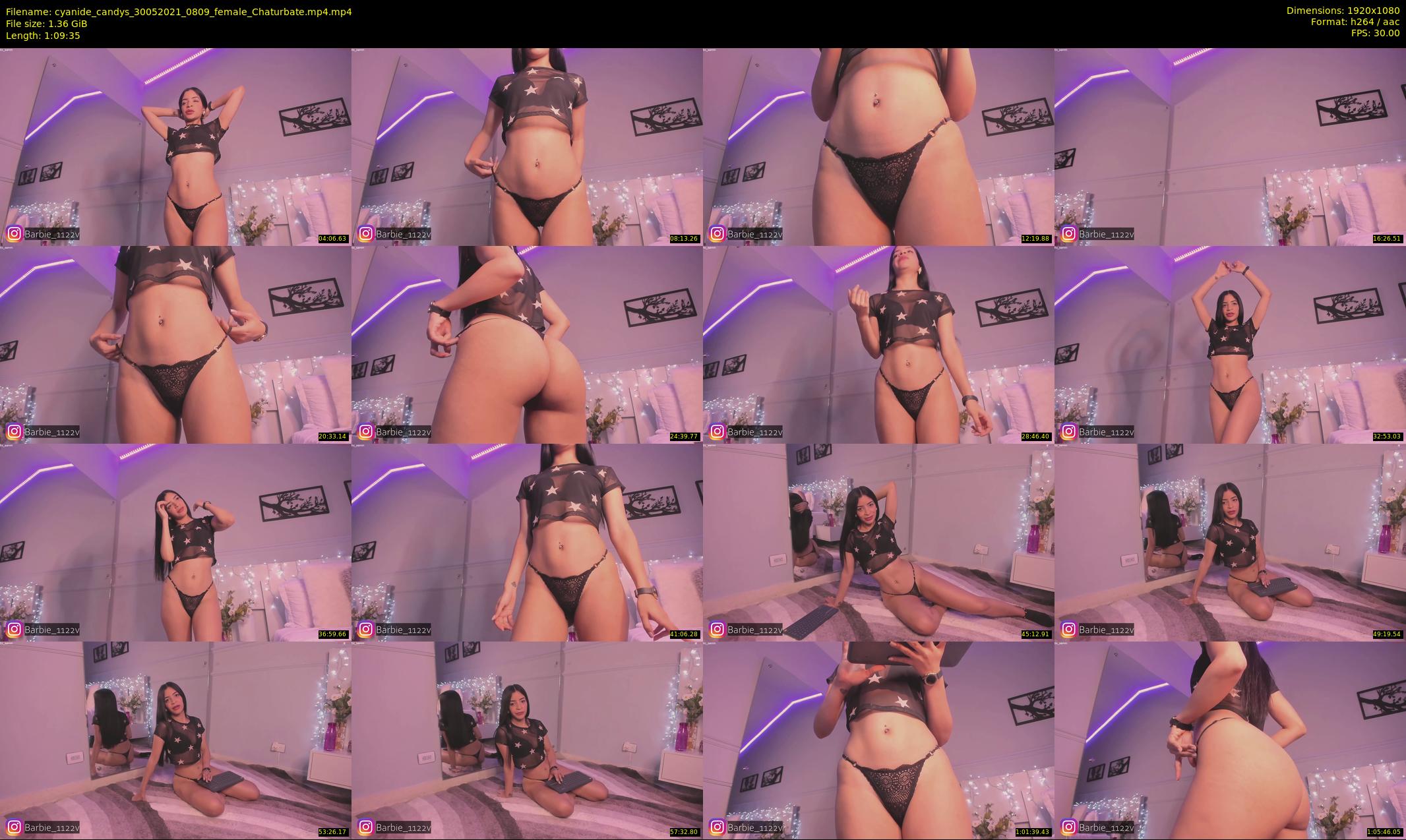 cyanide_candys — 70 minute Chaturbate female cam show recording, 1080p, May 30, 2021