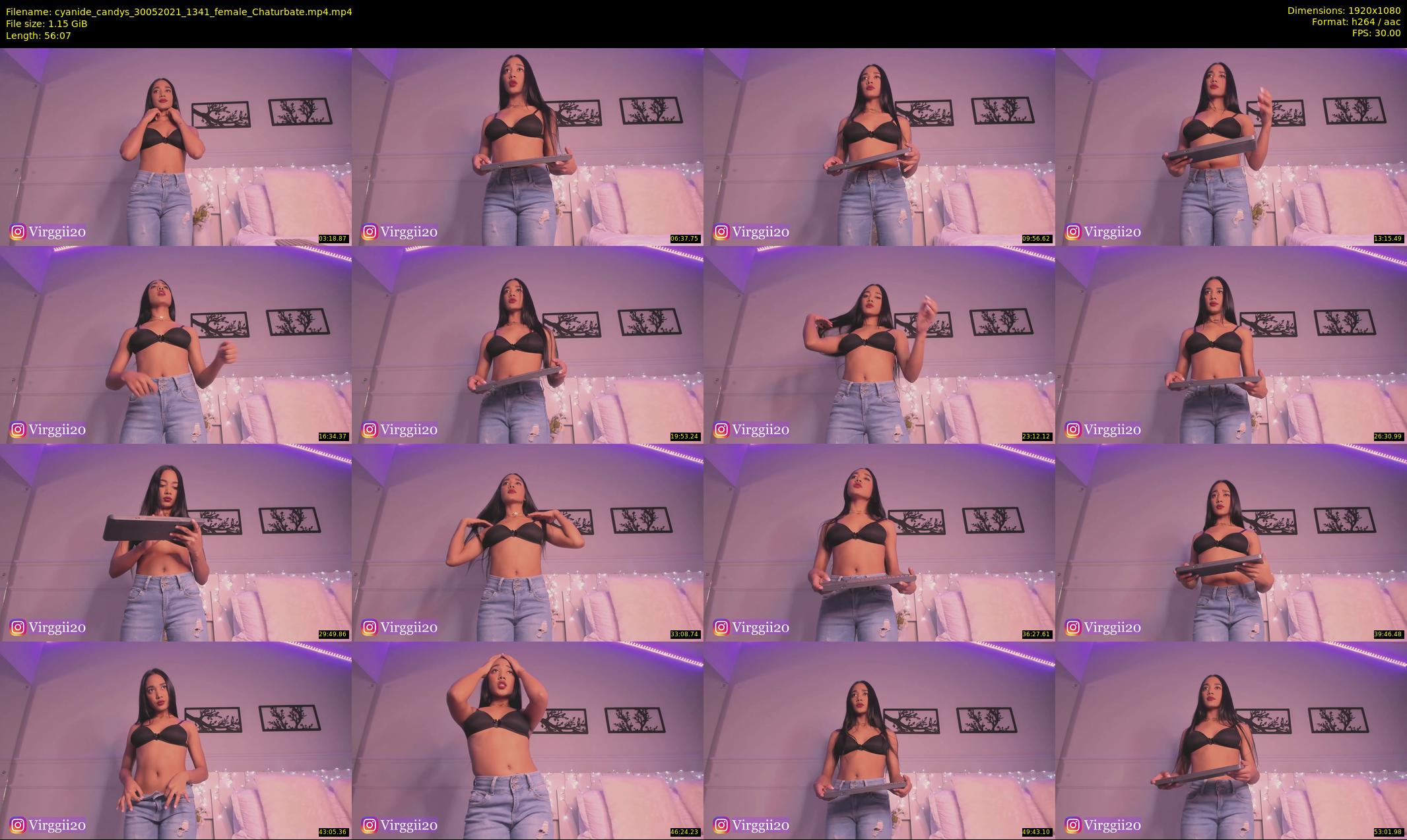 cyanide_candys — 57 minute Chaturbate female cam show recording, 1080p, May 30, 2021