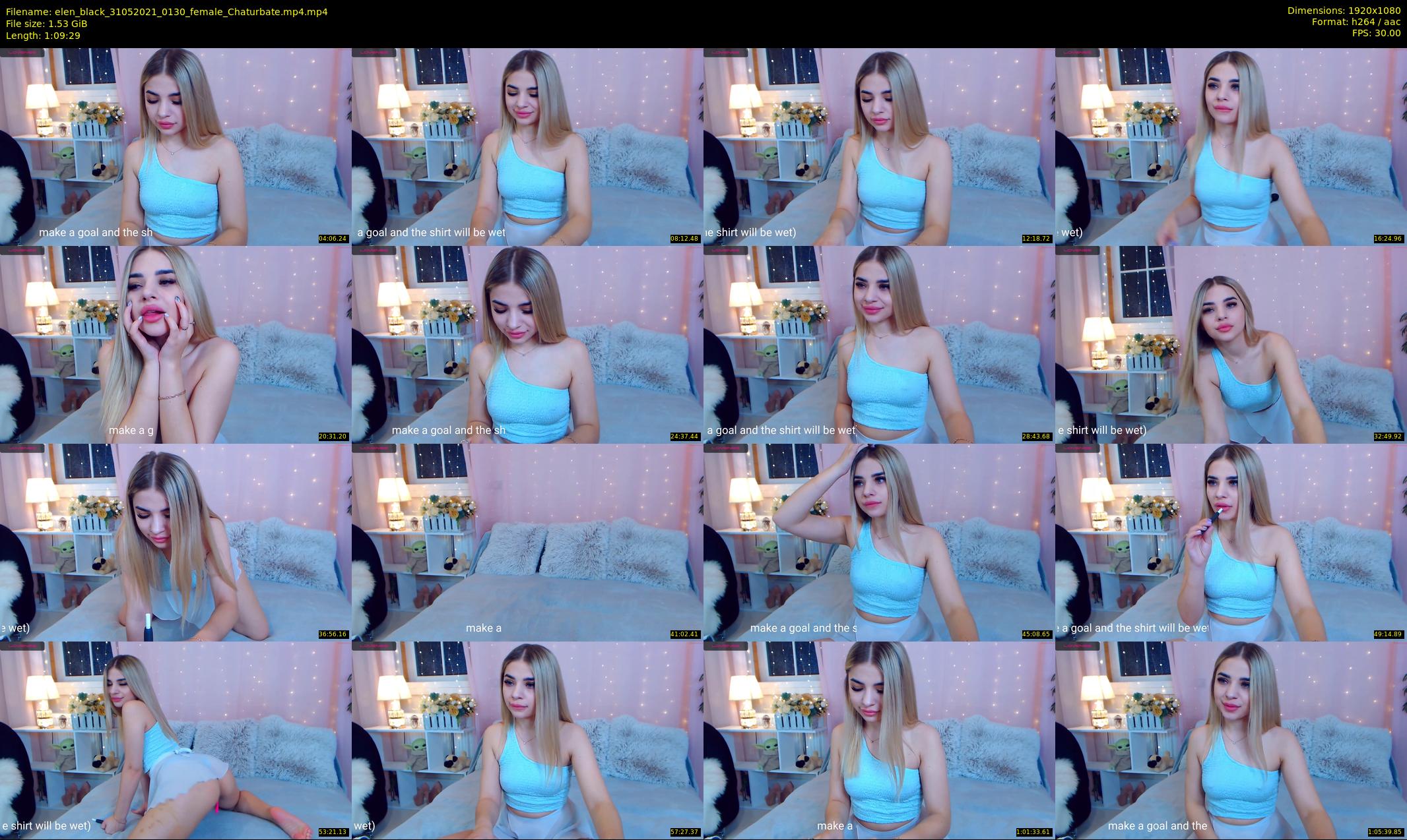 elen_black — 70 minute Chaturbate female cam show recording, 1080p, May 31, 2021
