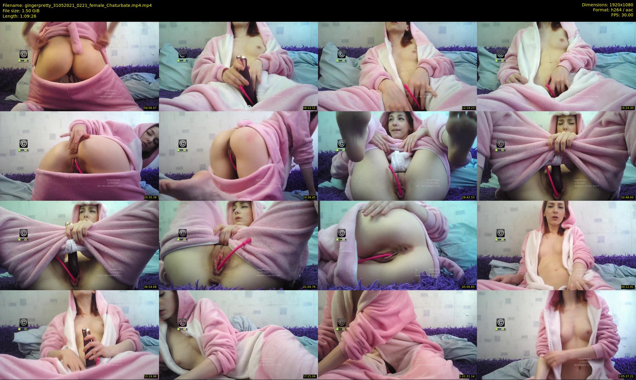 gingerpretty — 70 minute Chaturbate female cam show recording, 1080p, May 31, 2021
