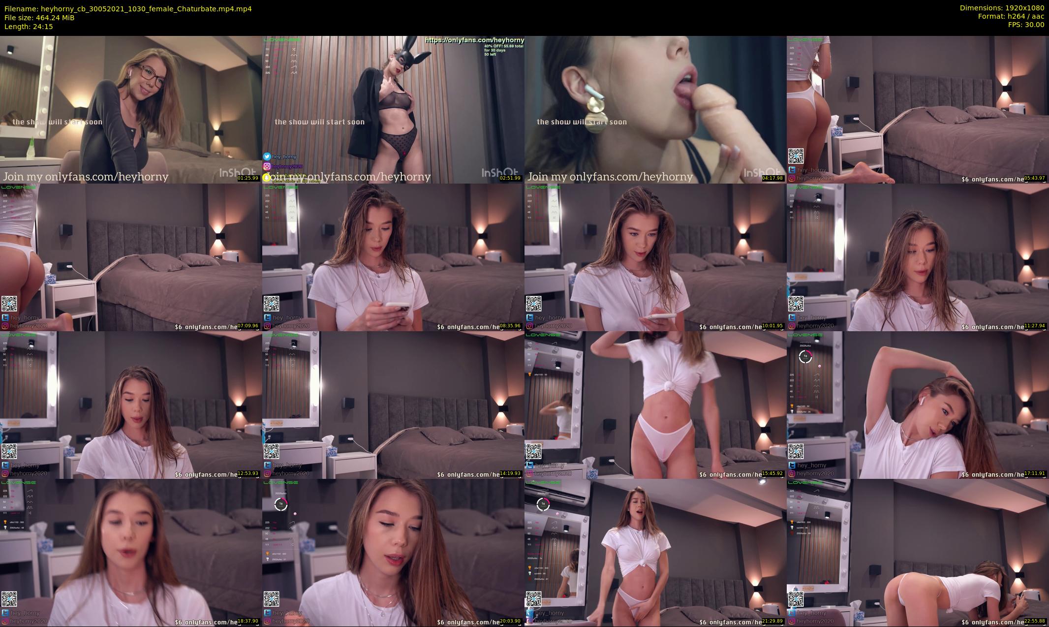heyhorny_cb — 25 minute Chaturbate couple cam show recording, 1080p, May 30, 2021