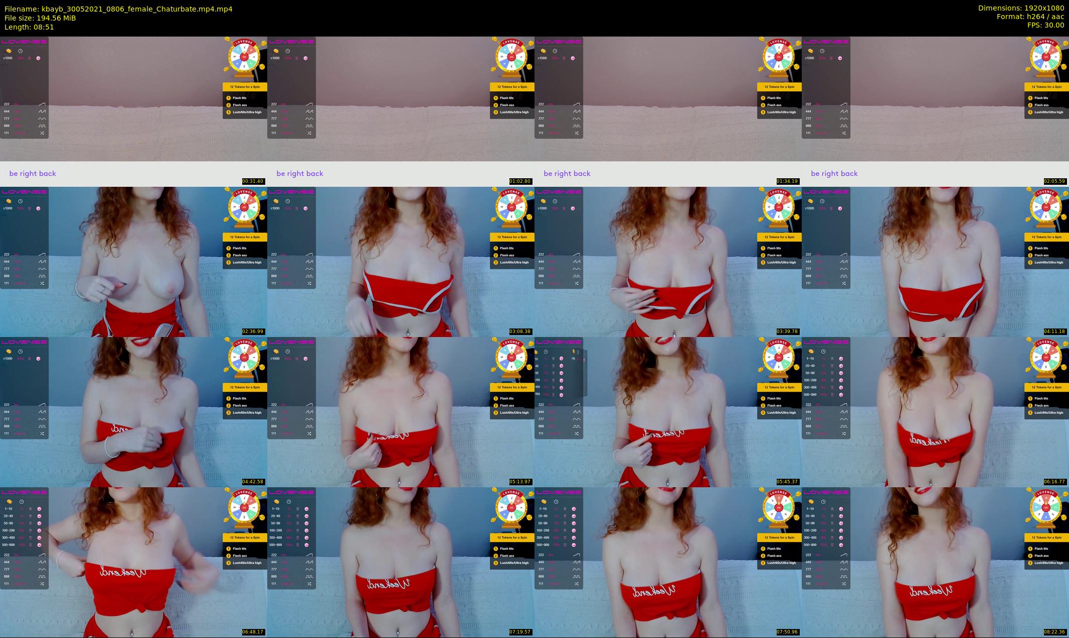 kbayb — 9 minute Chaturbate female cam show recording, 1080p, May 30, 2021