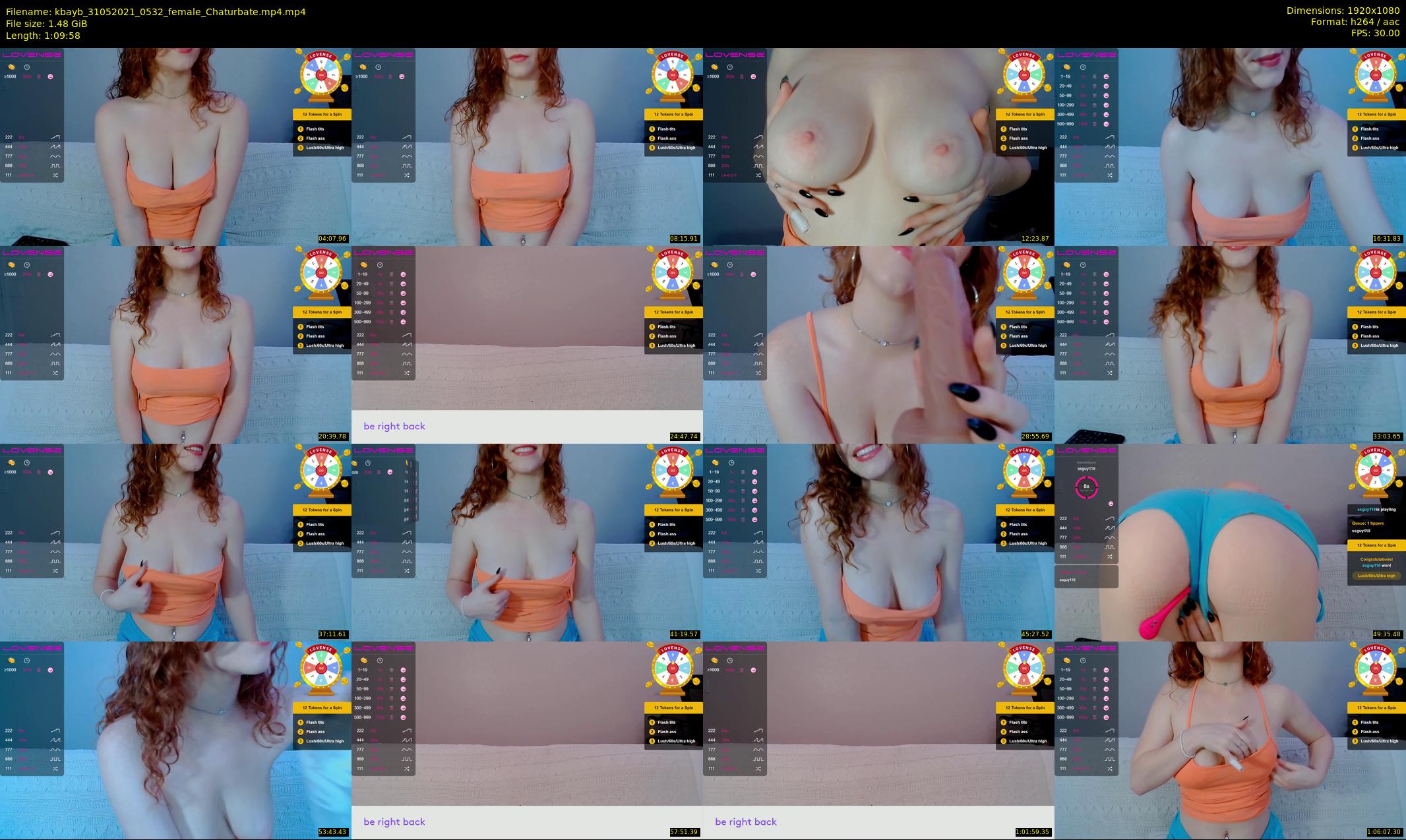 kbayb — 70 minute Chaturbate female cam show recording, 1080p, May 31, 2021