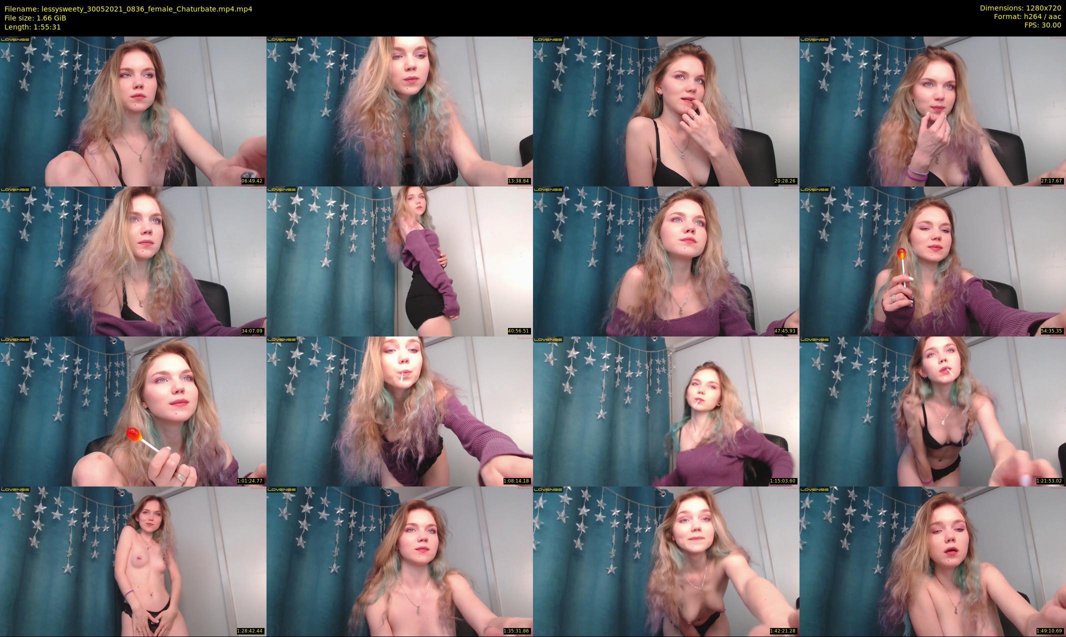 lessysweety — 116 minute Chaturbate female cam show recording, 720p, May 30, 2021
