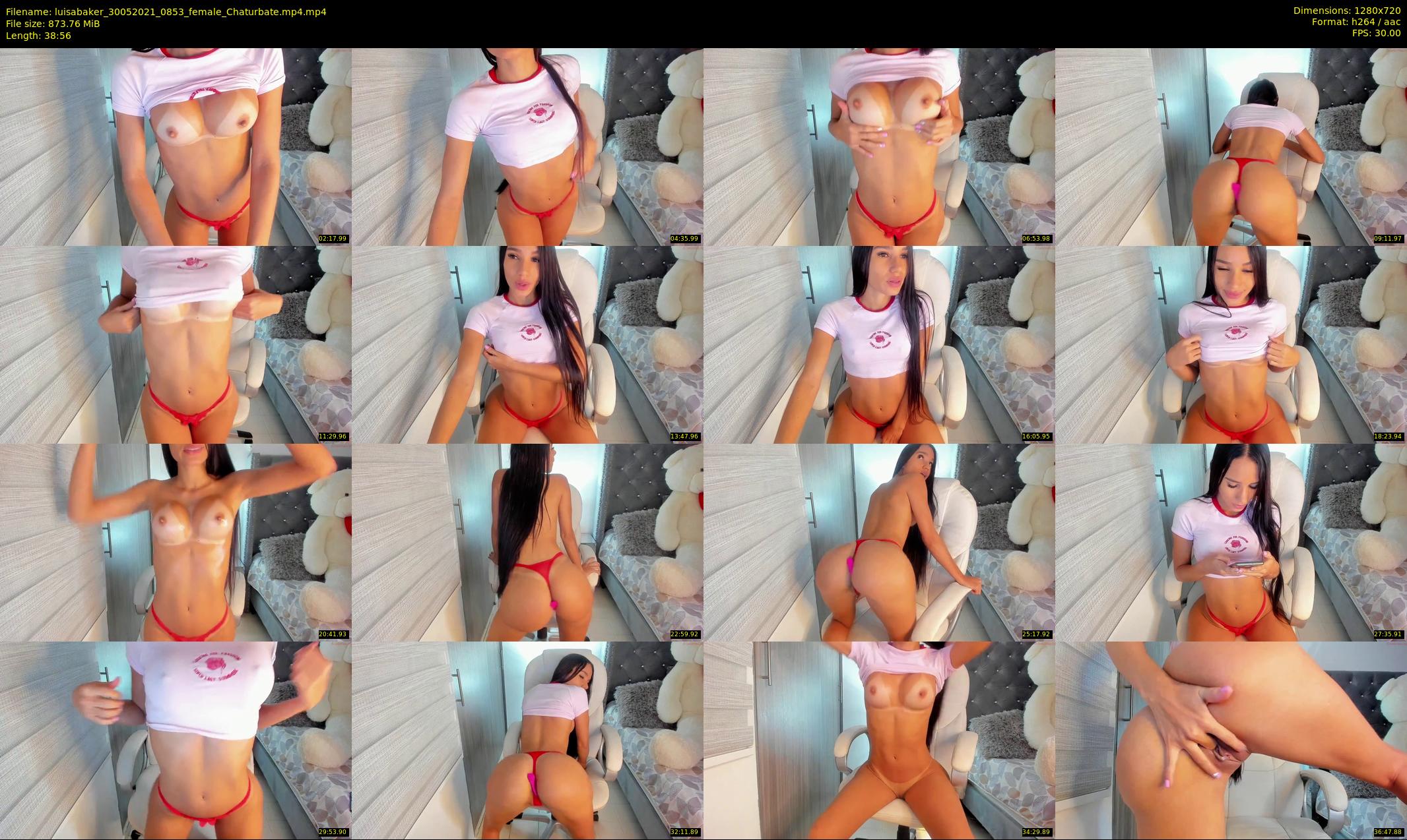 luisabaker — 39 minute Chaturbate female cam show recording, 720p, May 30, 2021