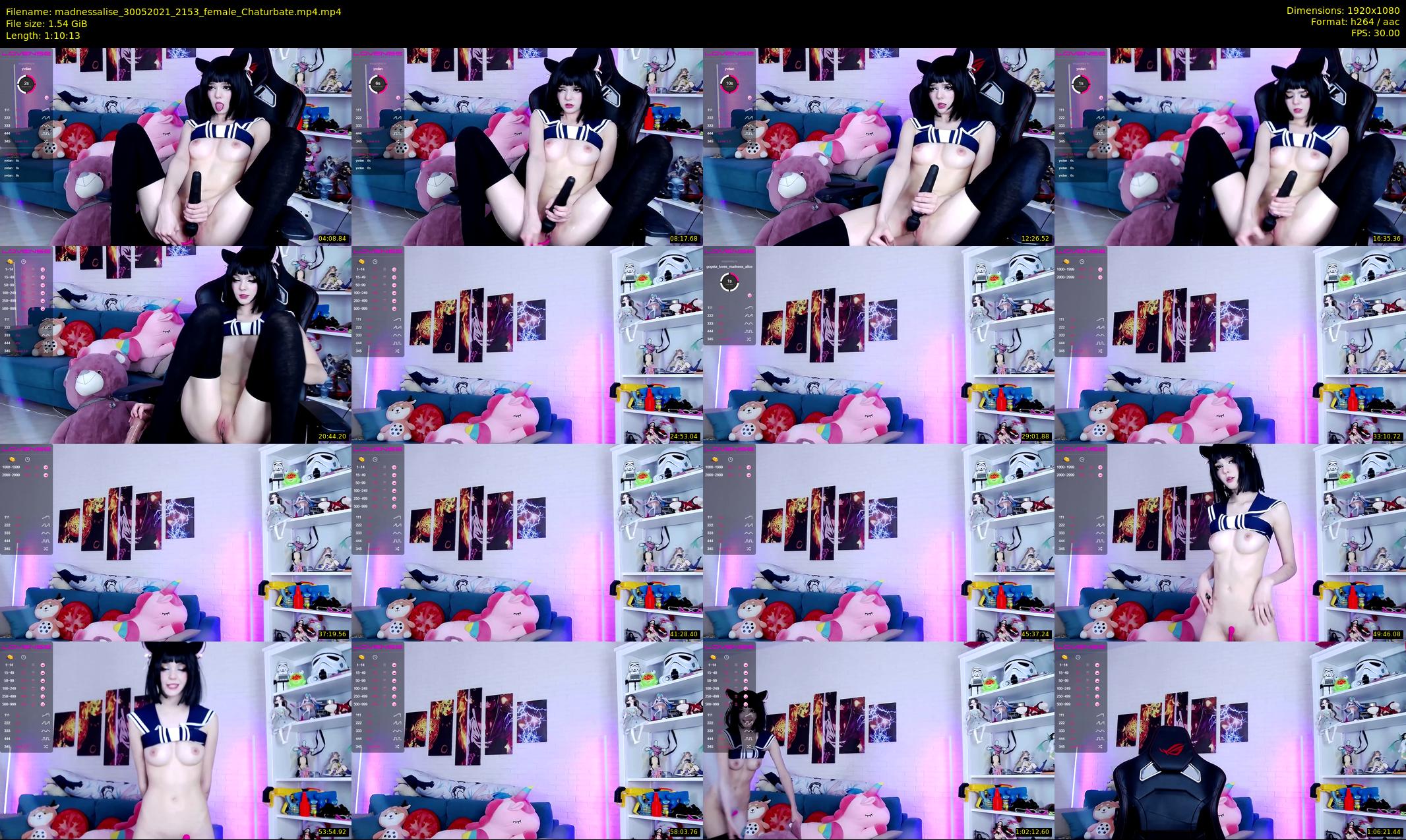 madnessalise — 71 minute Chaturbate female cam show recording, 1080p, May 30, 2021