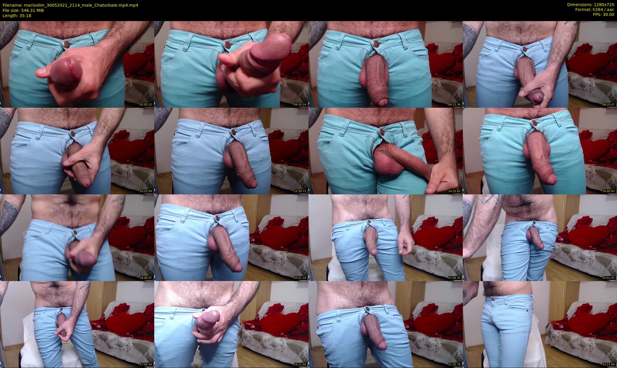 marioslim — 36 minute Chaturbate male cam show recording, 720p, May 30, 2021
