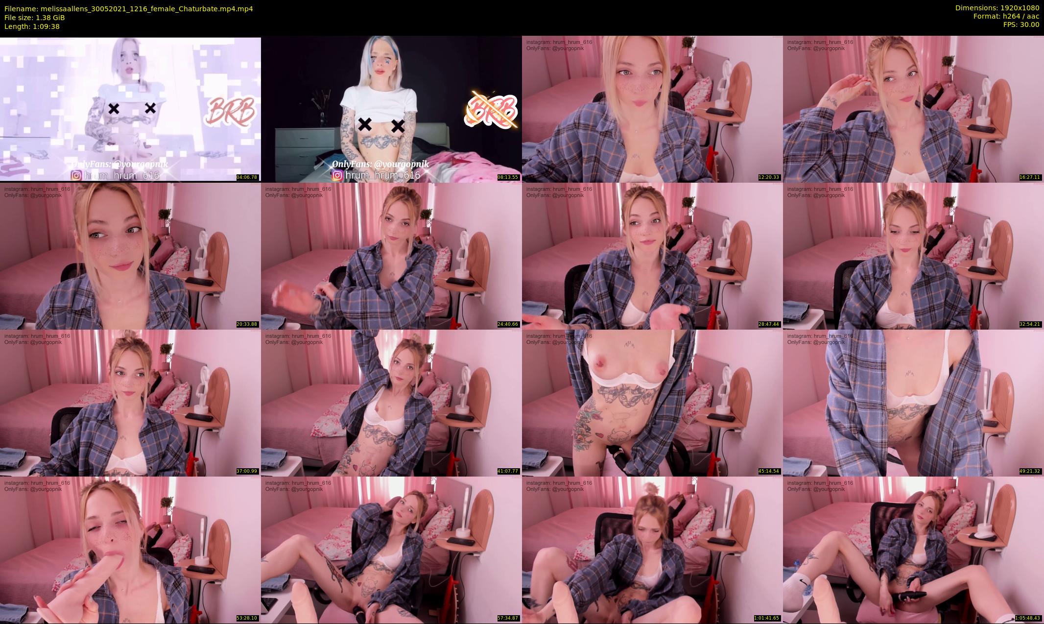 melissaallens — 70 minute Chaturbate female cam show recording, 1080p, May 30, 2021