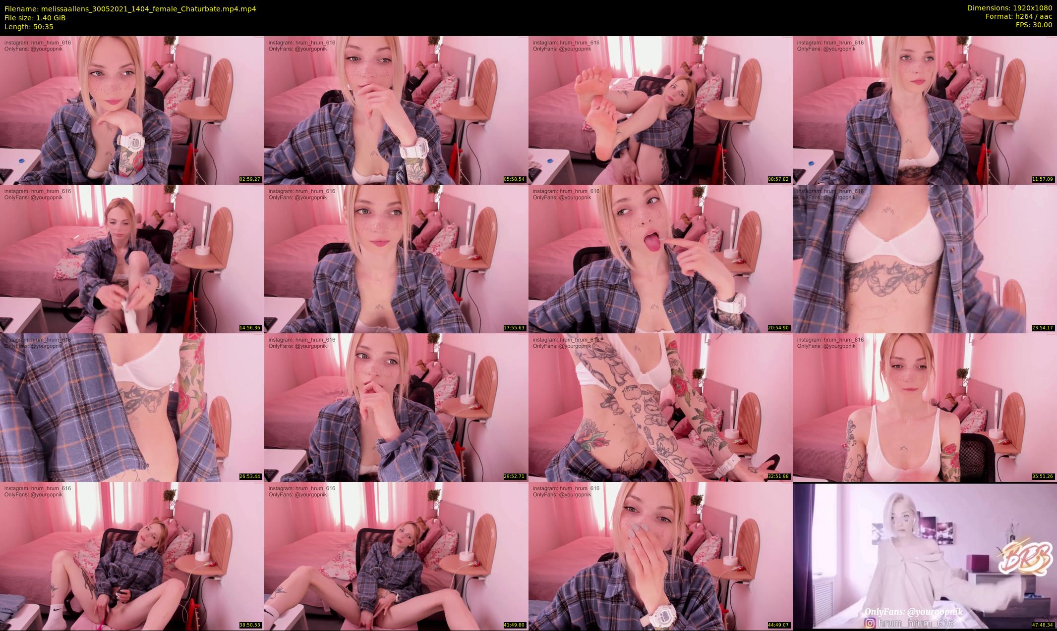 melissaallens — 51 minute Chaturbate female cam show recording, 1080p, May 30, 2021