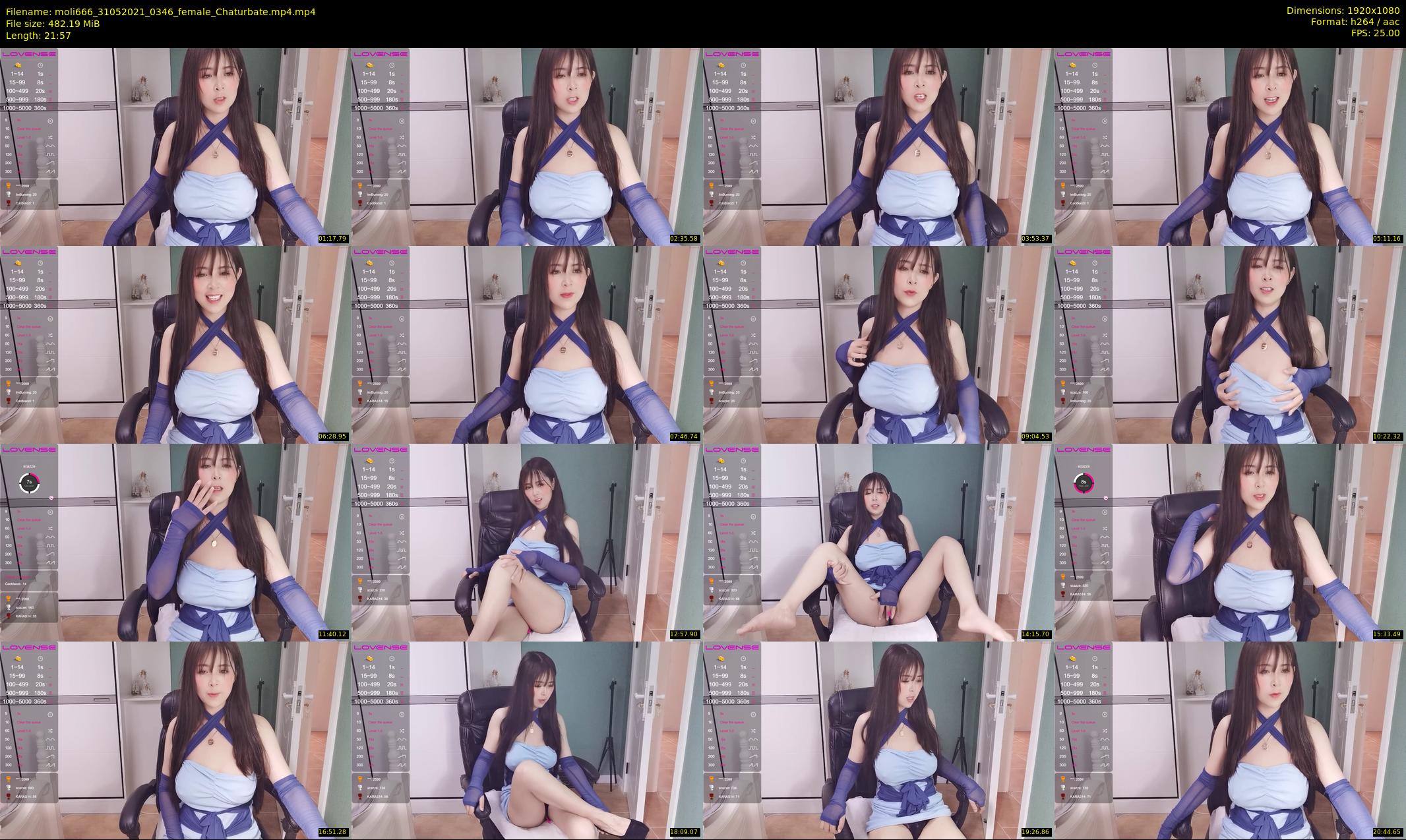moli666 — 22 minute Chaturbate female cam show recording, 1080p, May 31, 2021