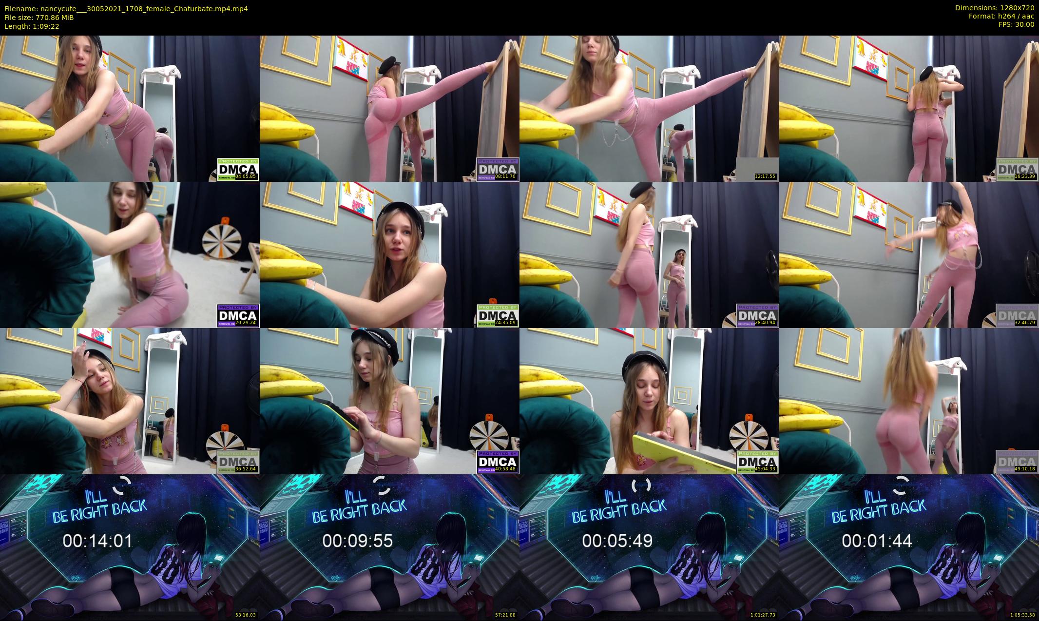 nancycute__ — 70 minute Chaturbate female cam show recording, 720p, May 30, 2021