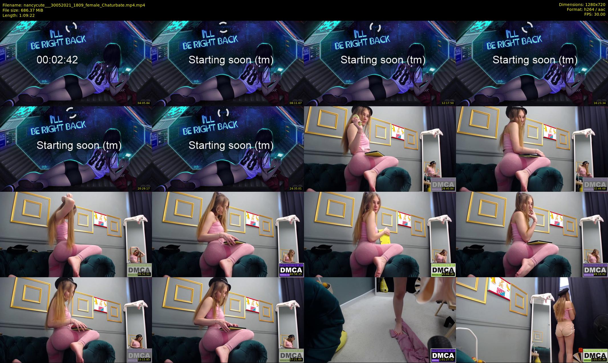 nancycute__ — 70 minute Chaturbate female cam show recording, 720p, May 30, 2021