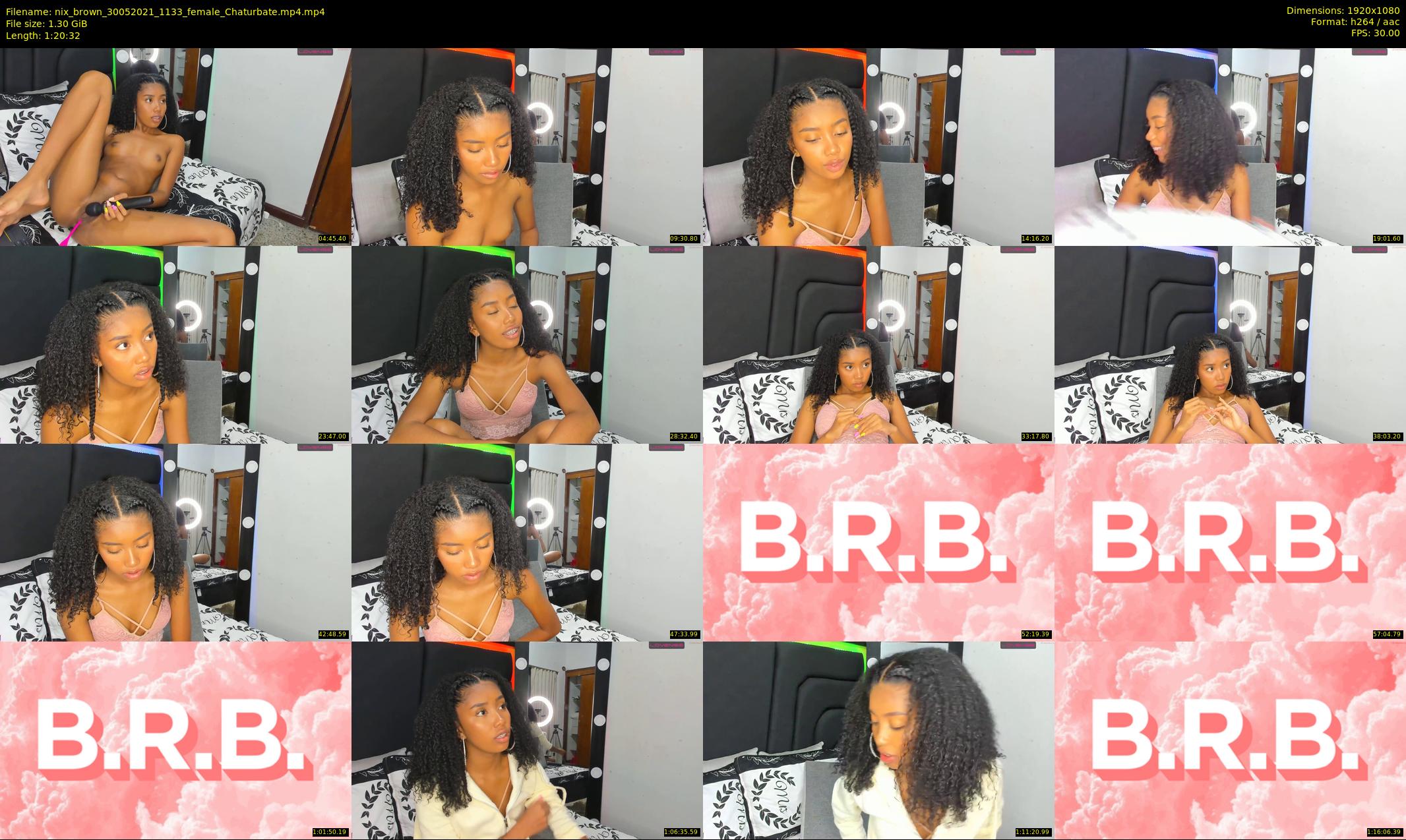 nix_brown — 81 minute Chaturbate female cam show recording, 1080p, May 30, 2021