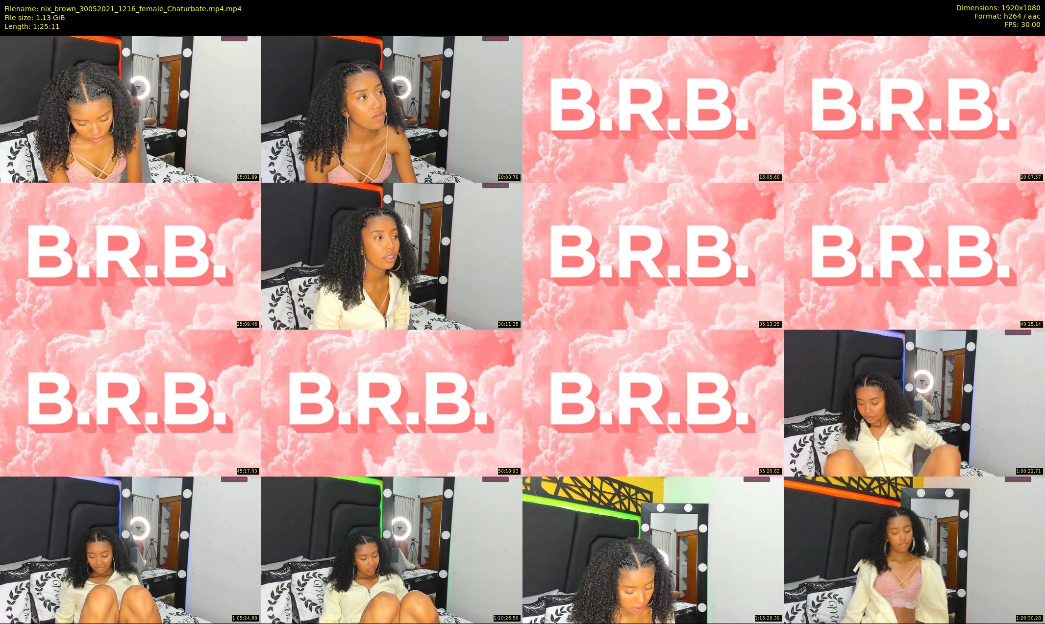 nix_brown — 86 minute Chaturbate female cam show recording, 1080p, May 30, 2021