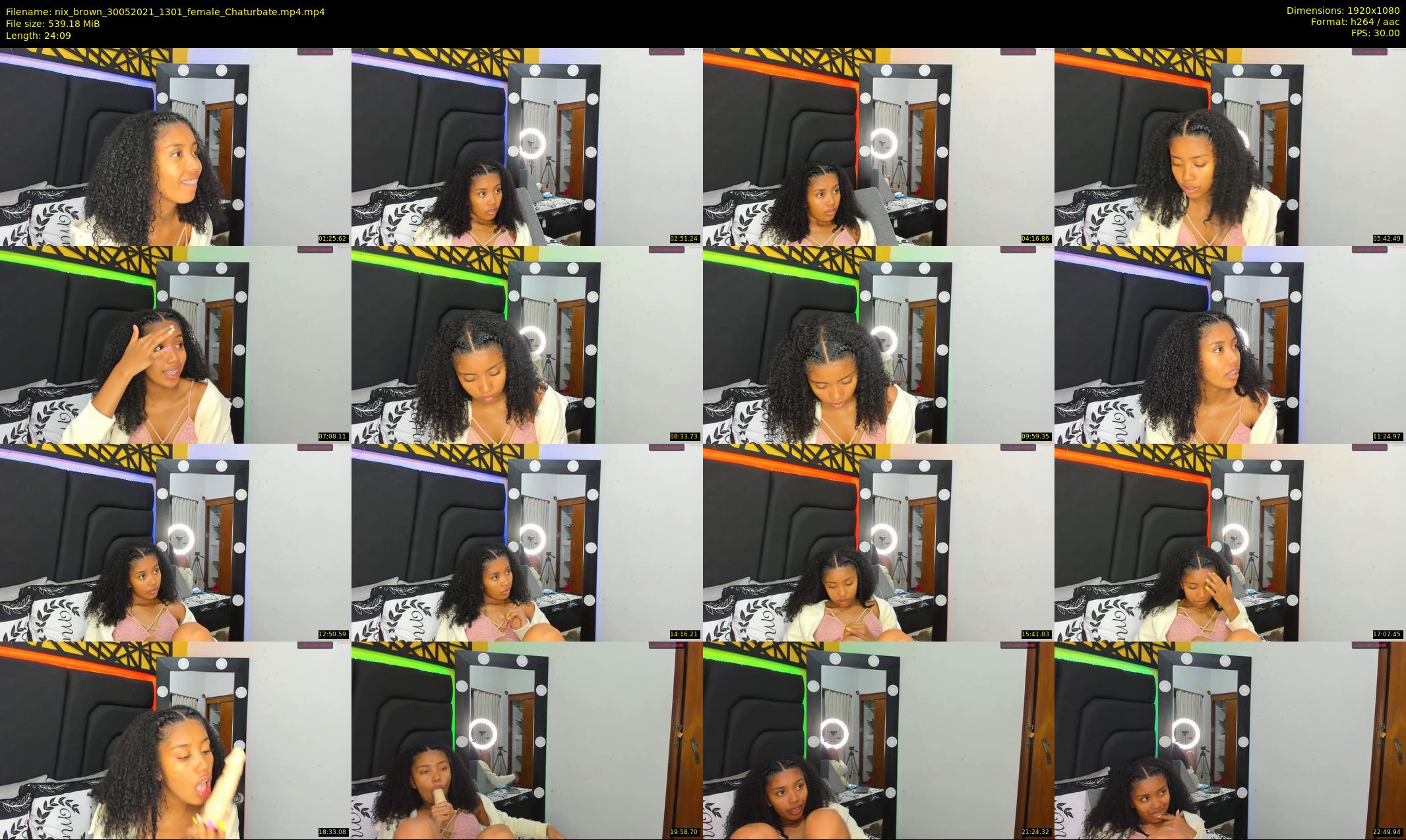 nix_brown — 25 minute Chaturbate female cam show recording, 1080p, May 30, 2021