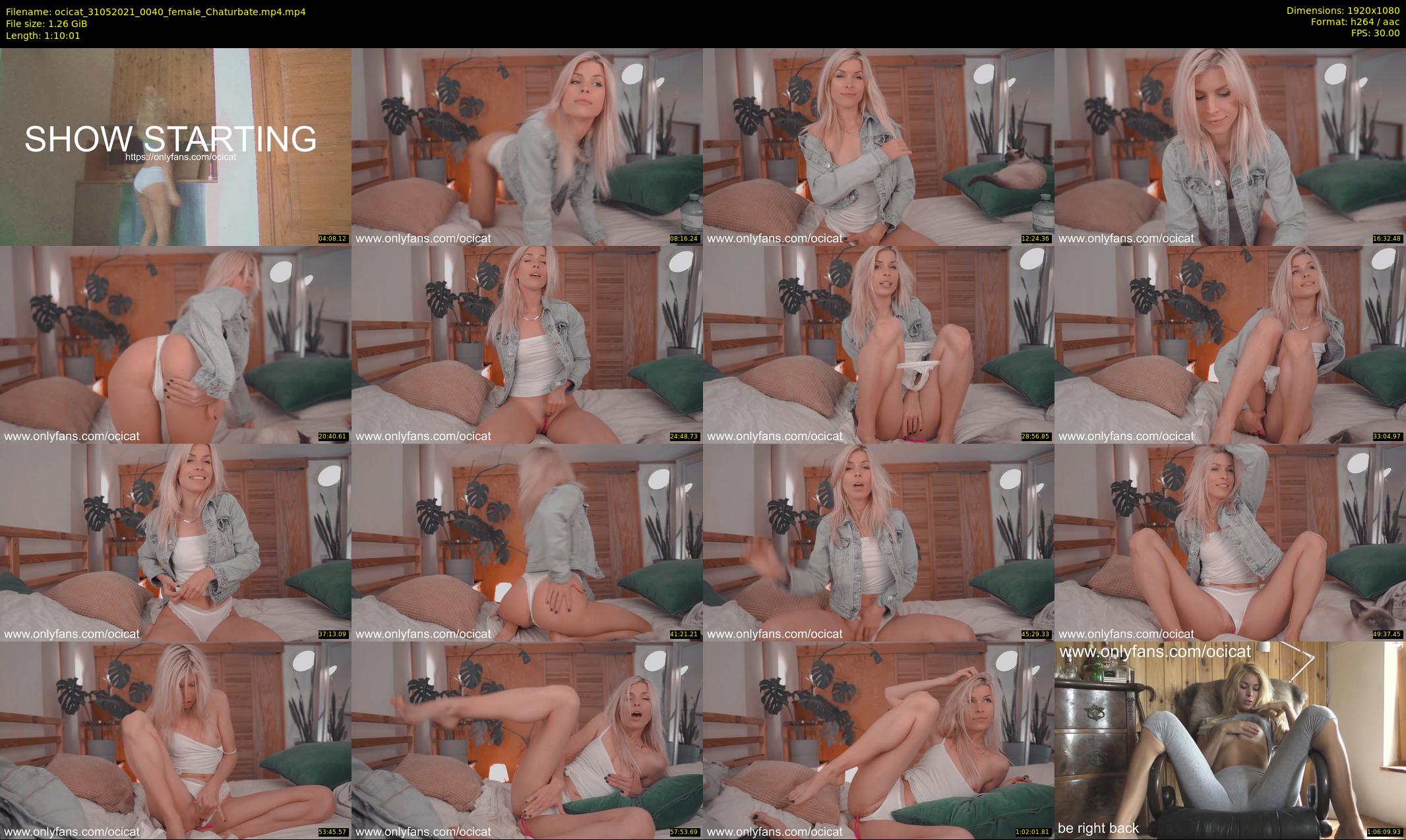 ocicat — 71 minute Chaturbate female cam show recording, 1080p, May 31, 2021