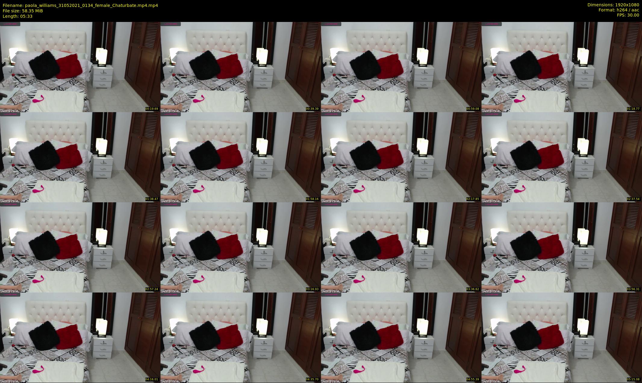 paola_williams — 6 minute Chaturbate female cam show recording, 1080p, May 31, 2021