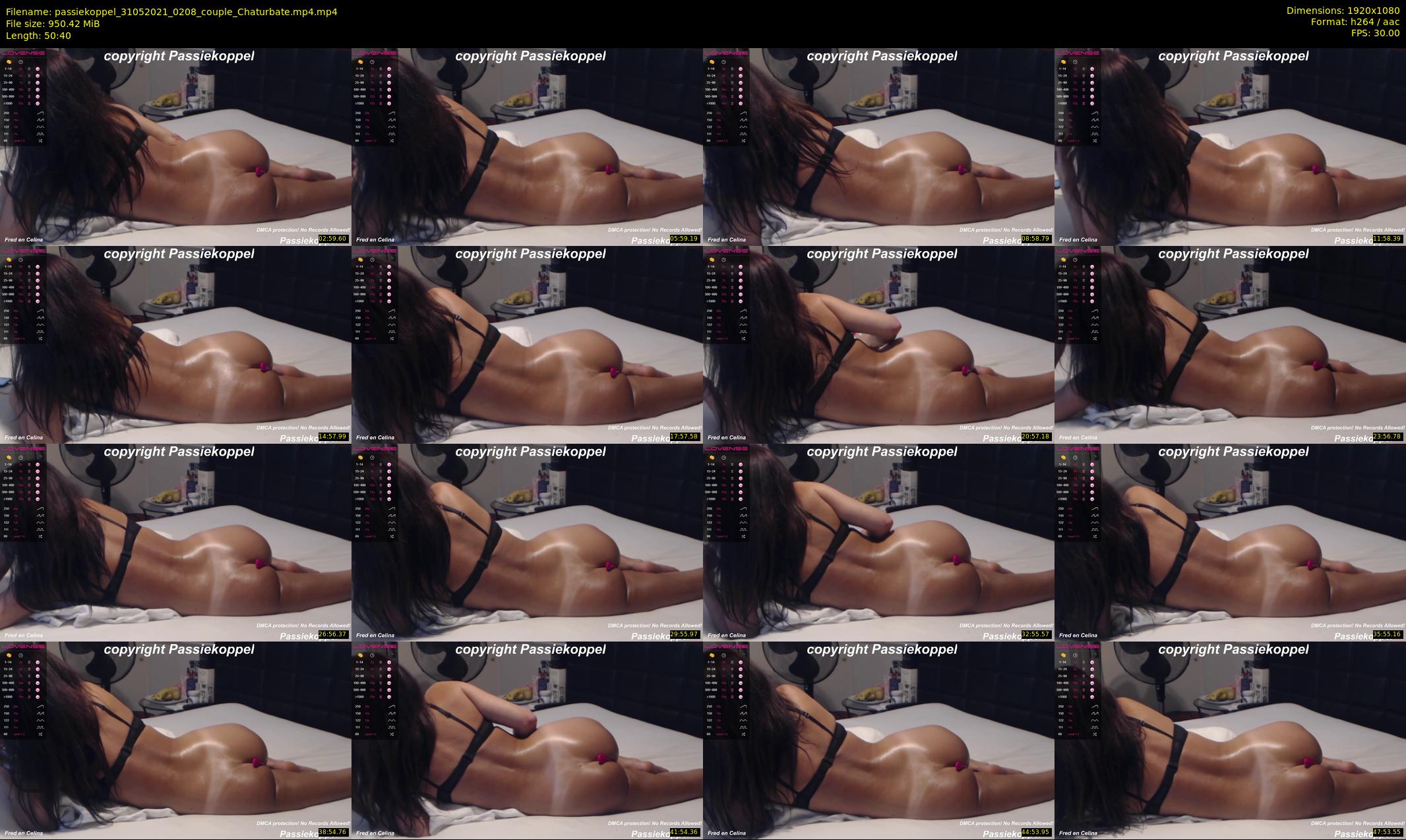 passiekoppel — 51 minute Chaturbate couple cam show recording, 1080p, May 31, 2021
