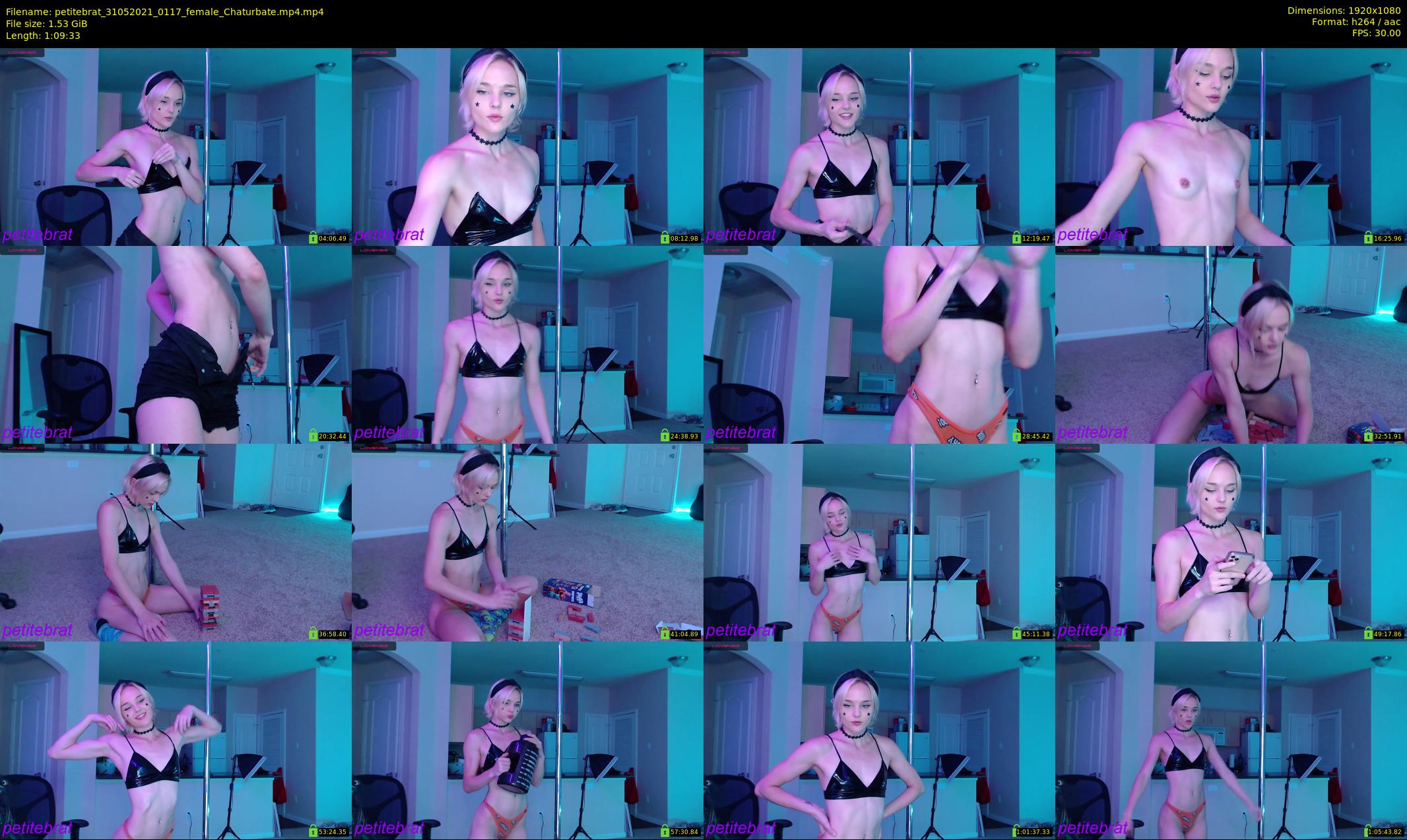 petitebrat — 70 minute Chaturbate female cam show recording, 1080p, May 31, 2021