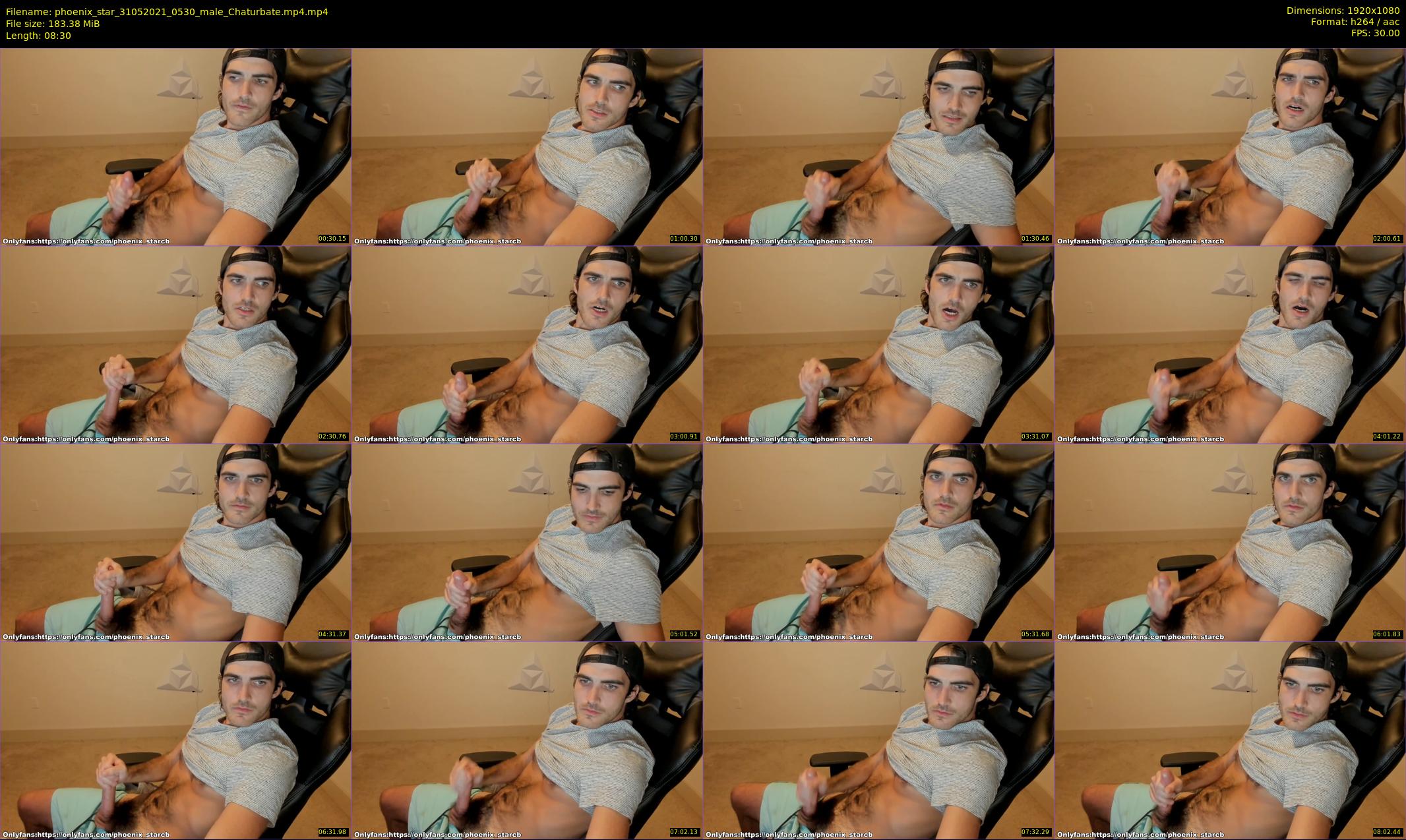 phoenix_star — 9 minute Chaturbate male cam show recording, 1080p, May 31, 2021