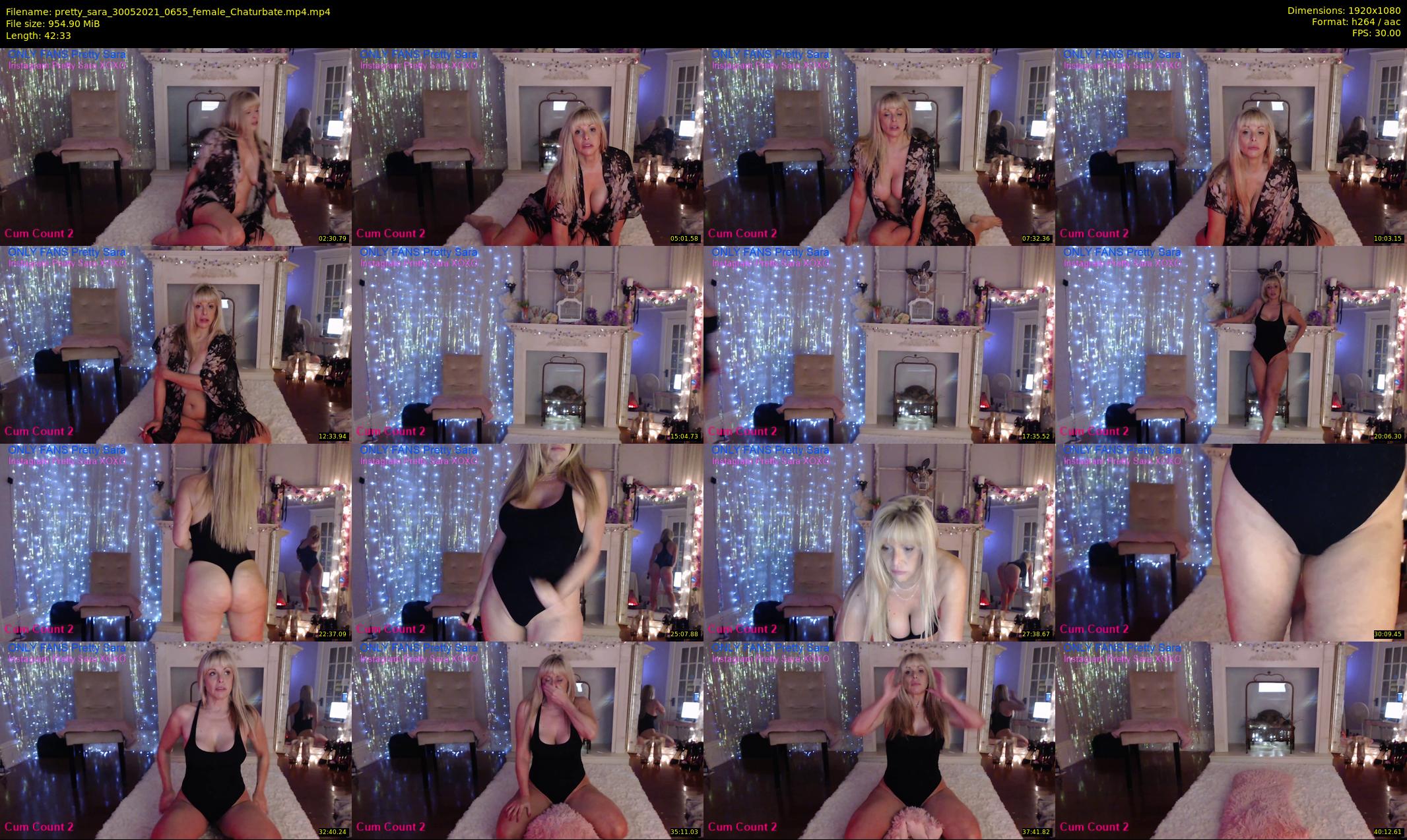 pretty_sara — 43 minute Chaturbate female cam show recording, 1080p, May 30, 2021