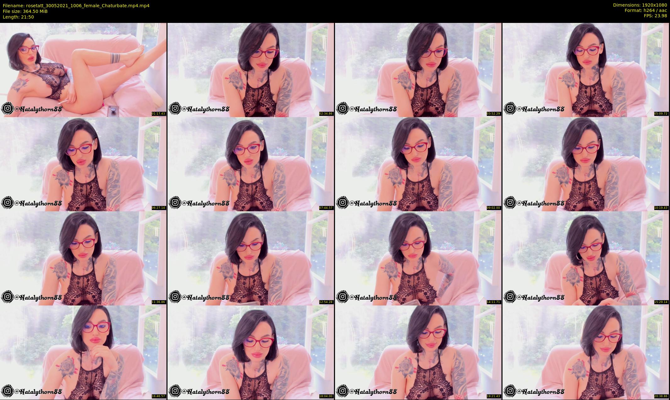 rosetatt — 22 minute Chaturbate female cam show recording, 1080p, May 30, 2021