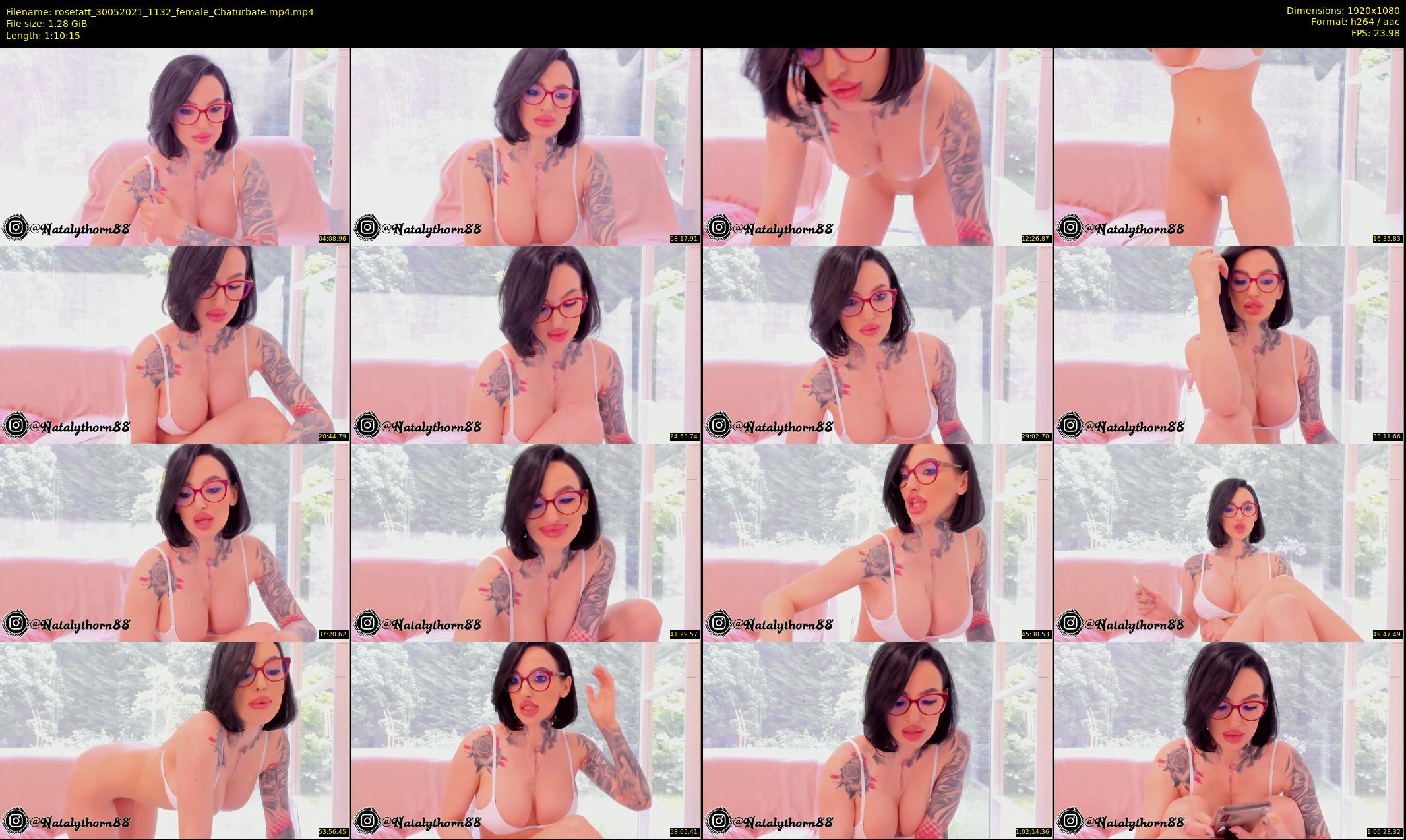 rosetatt — 71 minute Chaturbate female cam show recording, 1080p, May 30, 2021