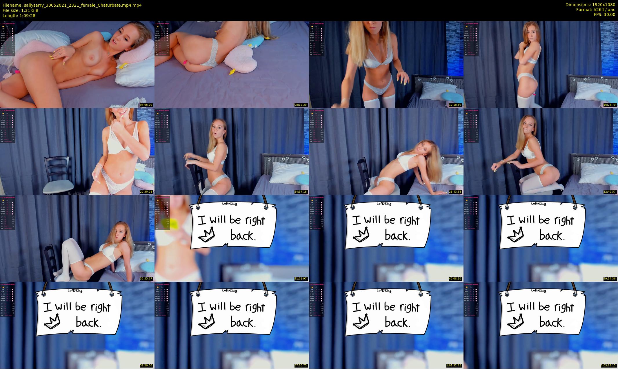 sallysarry — 70 minute Chaturbate couple cam show recording, 1080p, May 30, 2021