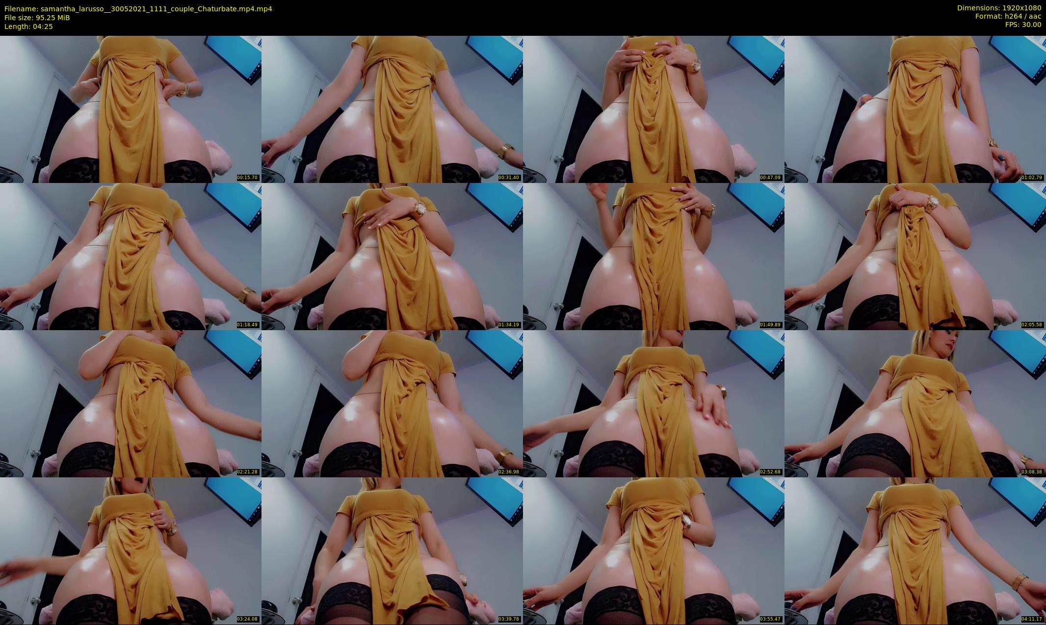 samantha_larusso_ — 5 minute Chaturbate couple cam show recording, 1080p, May 30, 2021