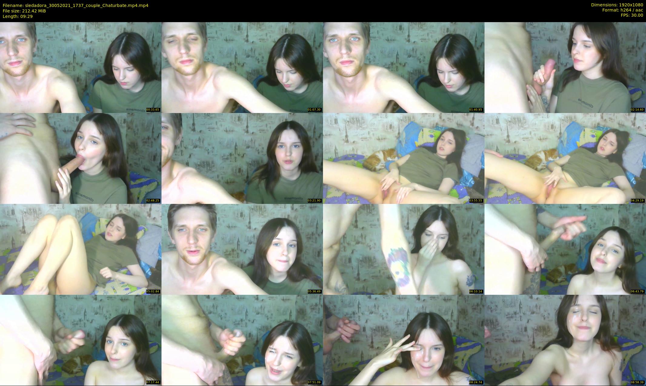 sledadora — 10 minute Chaturbate couple cam show recording, 1080p, May 30, 2021